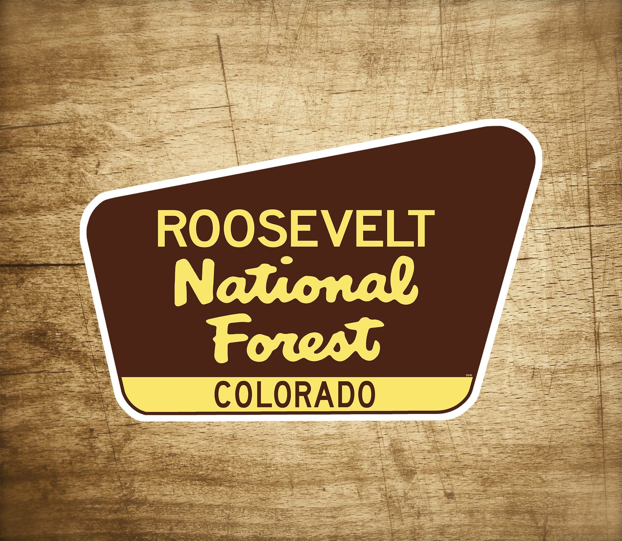 Roosevelt National Forest Decal Sticker 3.75" x 2.5" Colorado Park Vinyl
