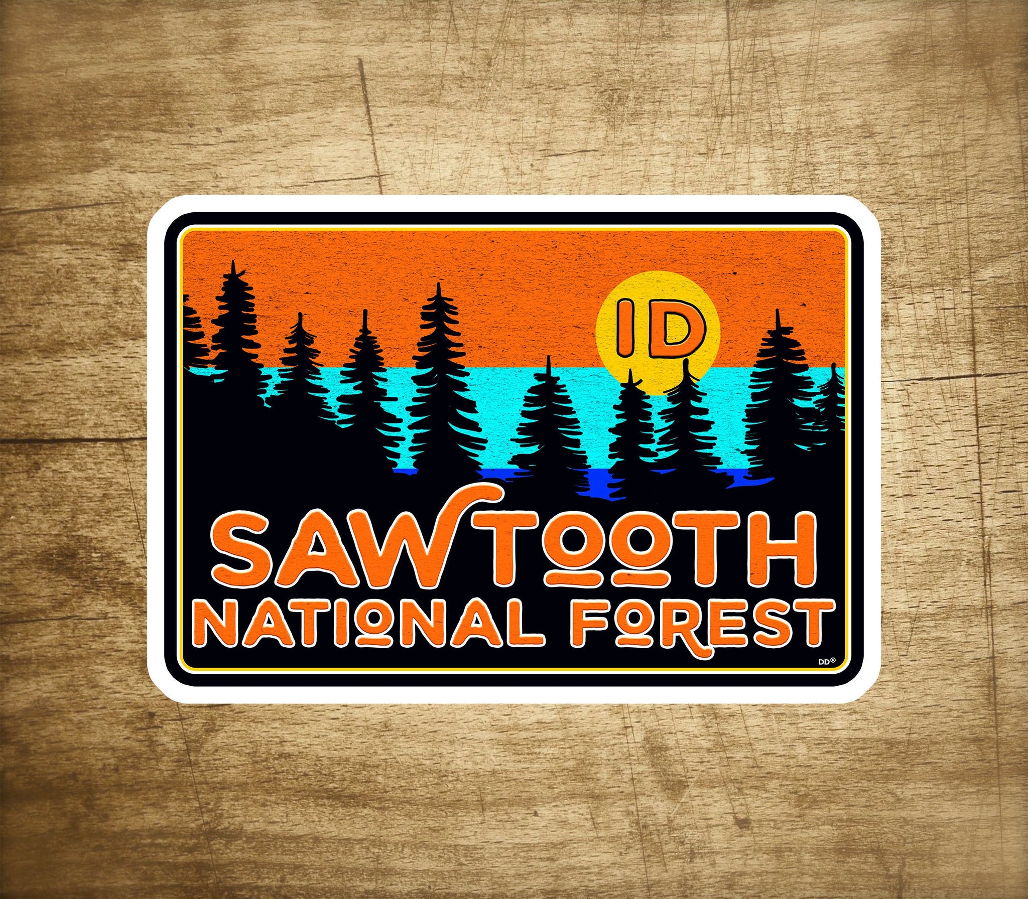 Sawtooth National Forest Decal Sticker 3.75" Idaho Park Vinyl