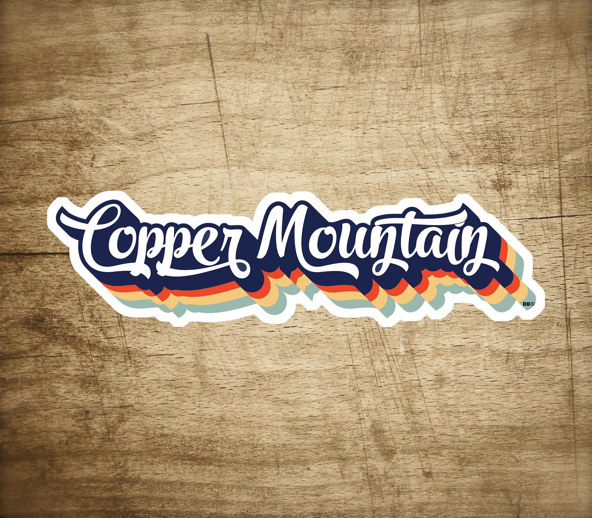 Ski Copper Mountain Colorado Skiing Decal Sticker 3.75" x 1.15" Vinyl Laptop Bumper Luggage