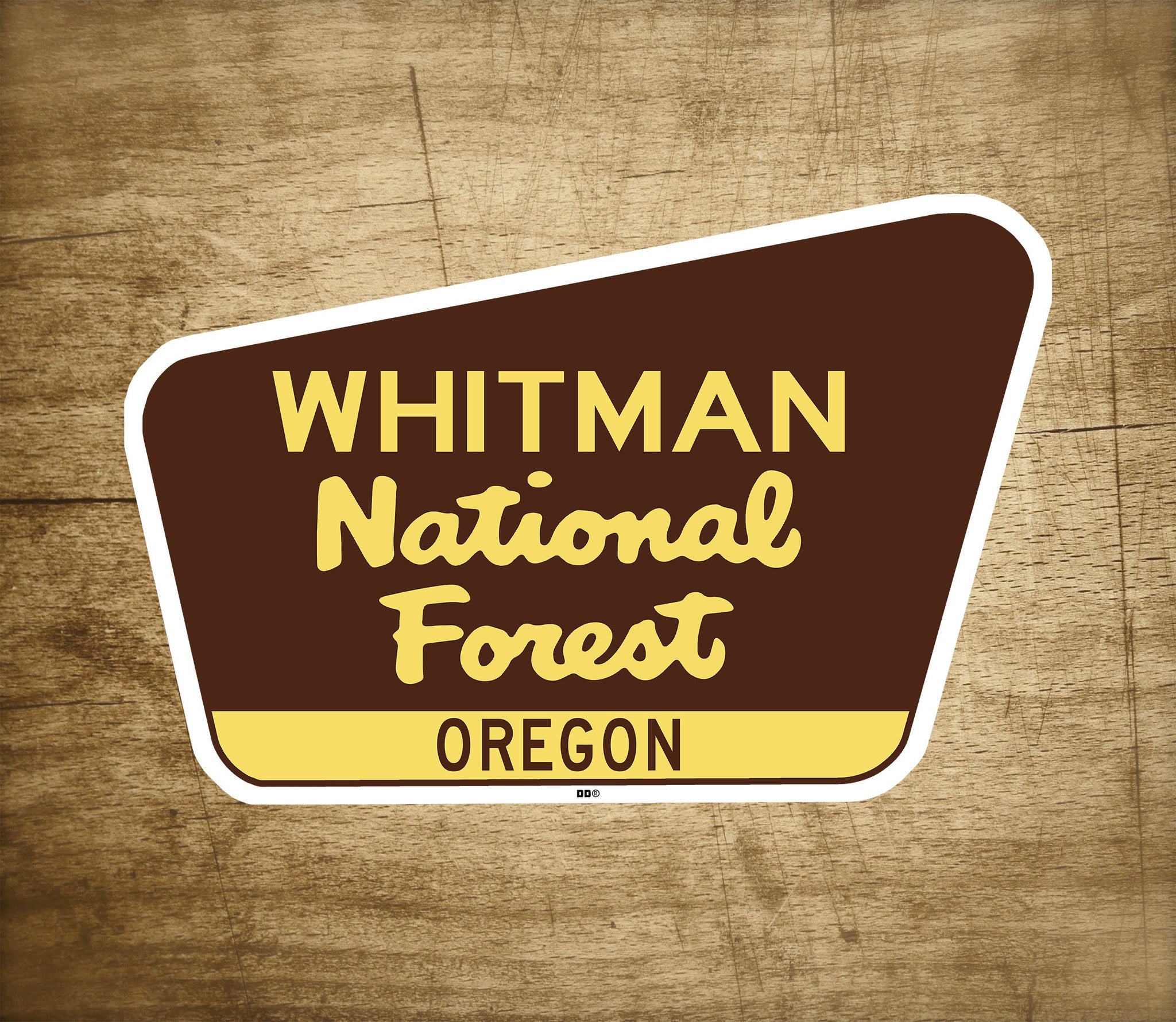 Whitman National Forest Decal Sticker 3.75" x 2.5" Oregon Park Vinyl