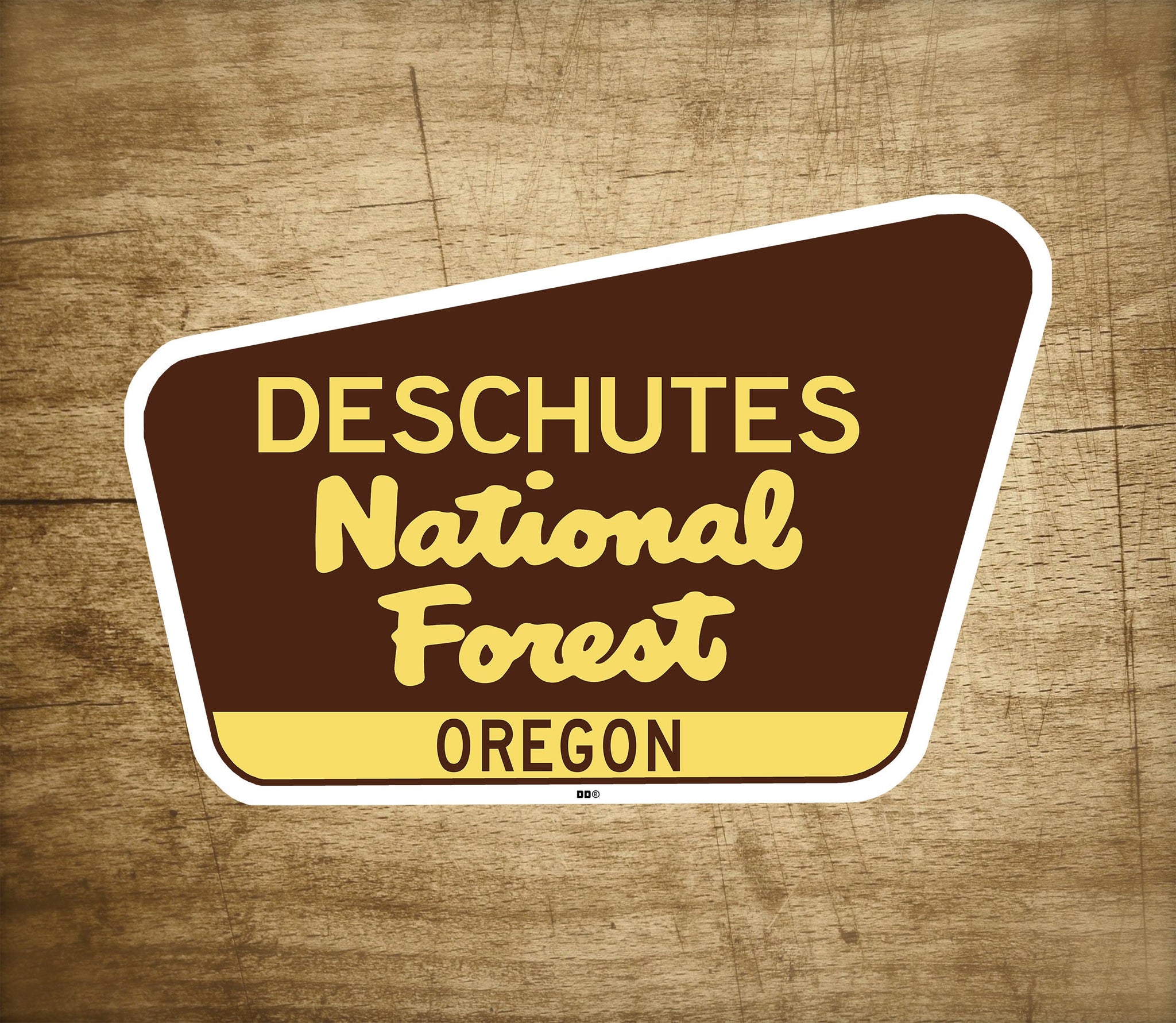 Deschutes National Forest Decal Sticker 3.75" x 2.5" Oregon Park Vinyl
