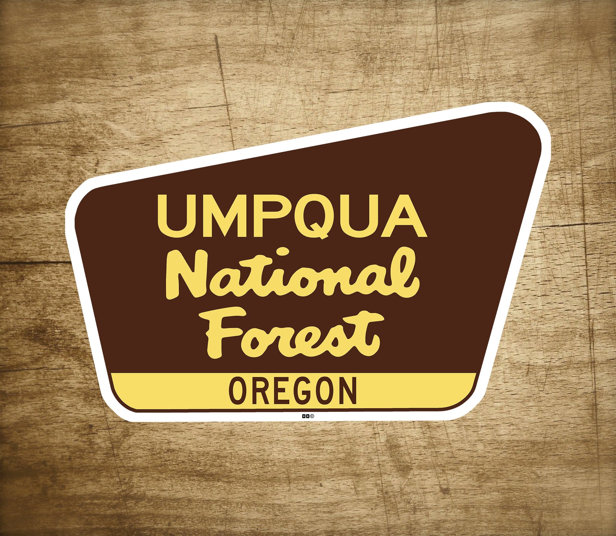 Umpqua National Forest Decal Sticker 3.75" x 2.5" Oregon Park Vinyl