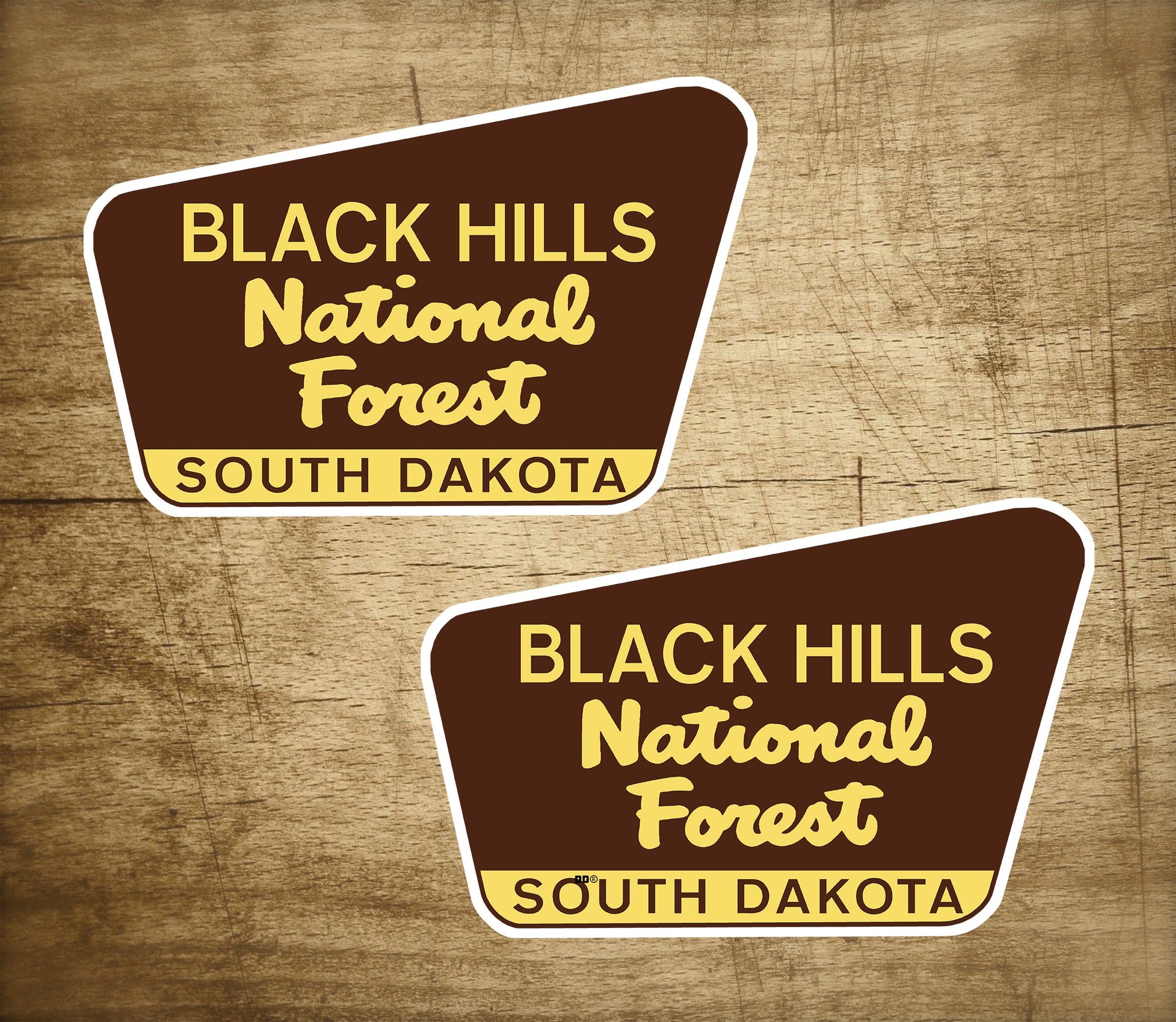 2 Black Hills National Forest Decals Stickers South Dakota 3" x 2" Vinyl