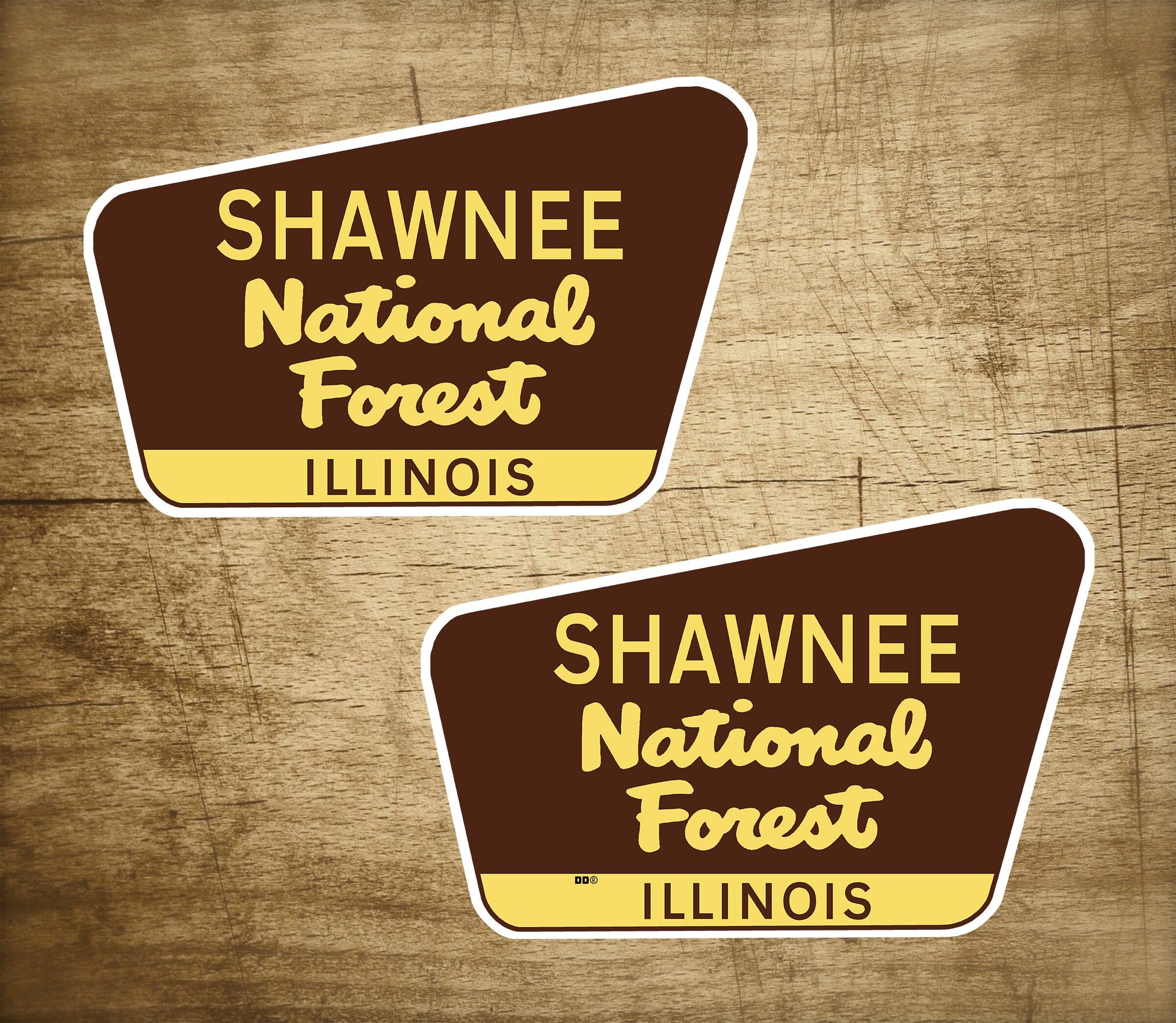 2 Shawnee National Forest Decals Stickers 3" x 2" Illinois Park Vinyl