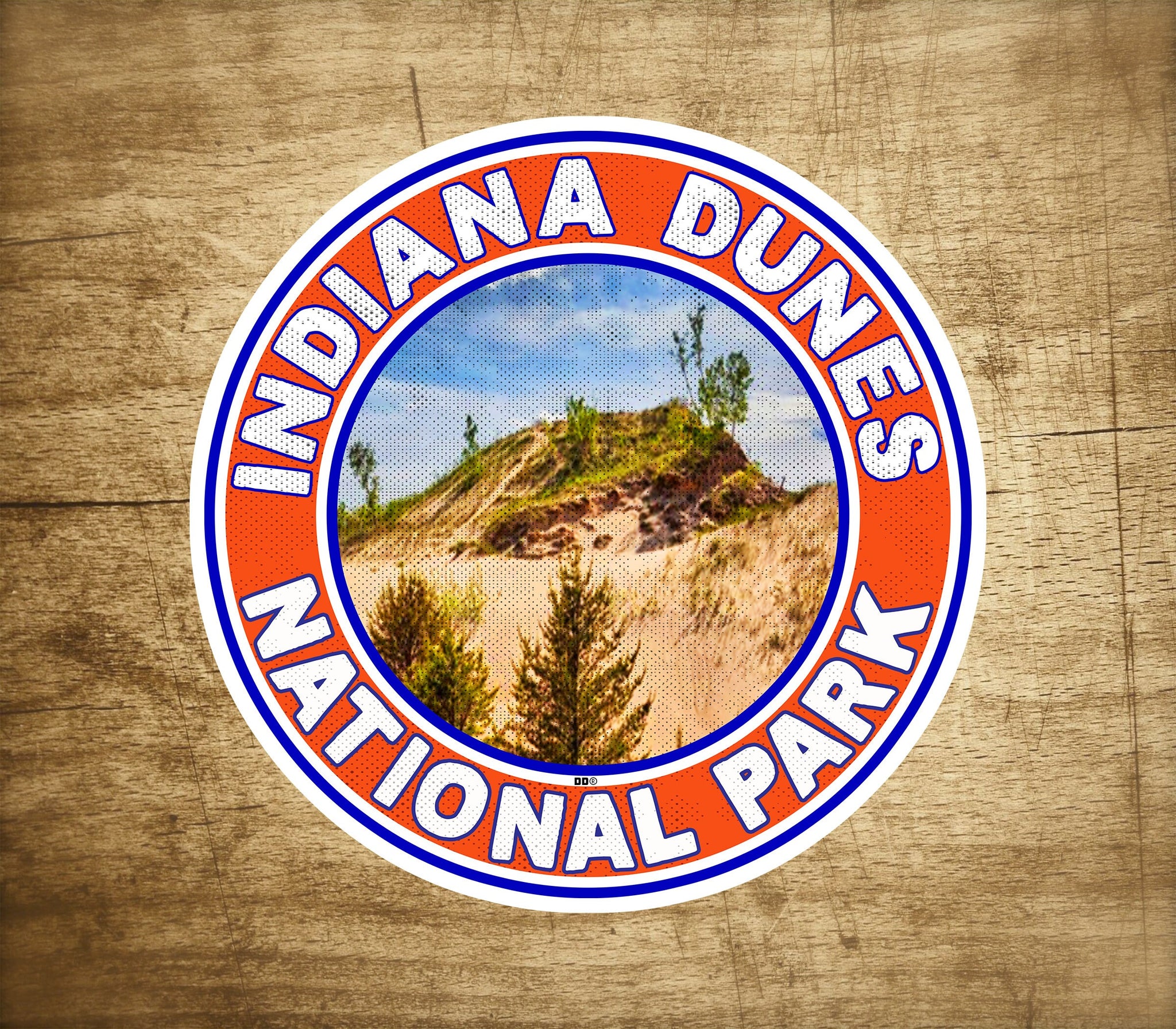 Indiana Dunes National Park Sticker Travel Decal 3" Vinyl Indoor Outdoor Laptop