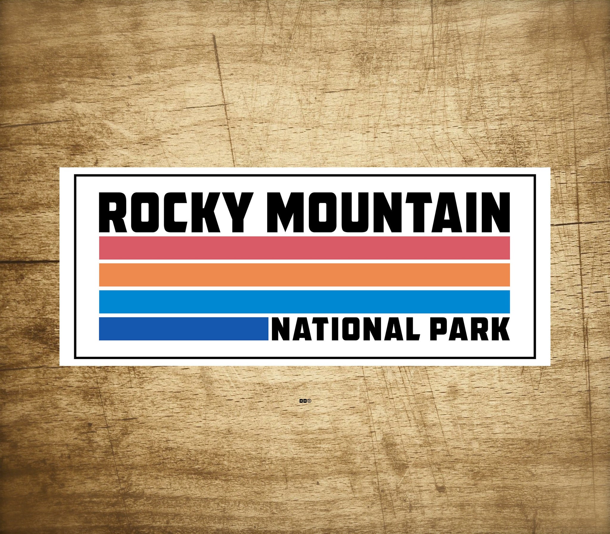 Rocky Mountain National Park Sticker Travel Decal 5" X 2" Colorado Vinyl Indoor Outdoor Laptop