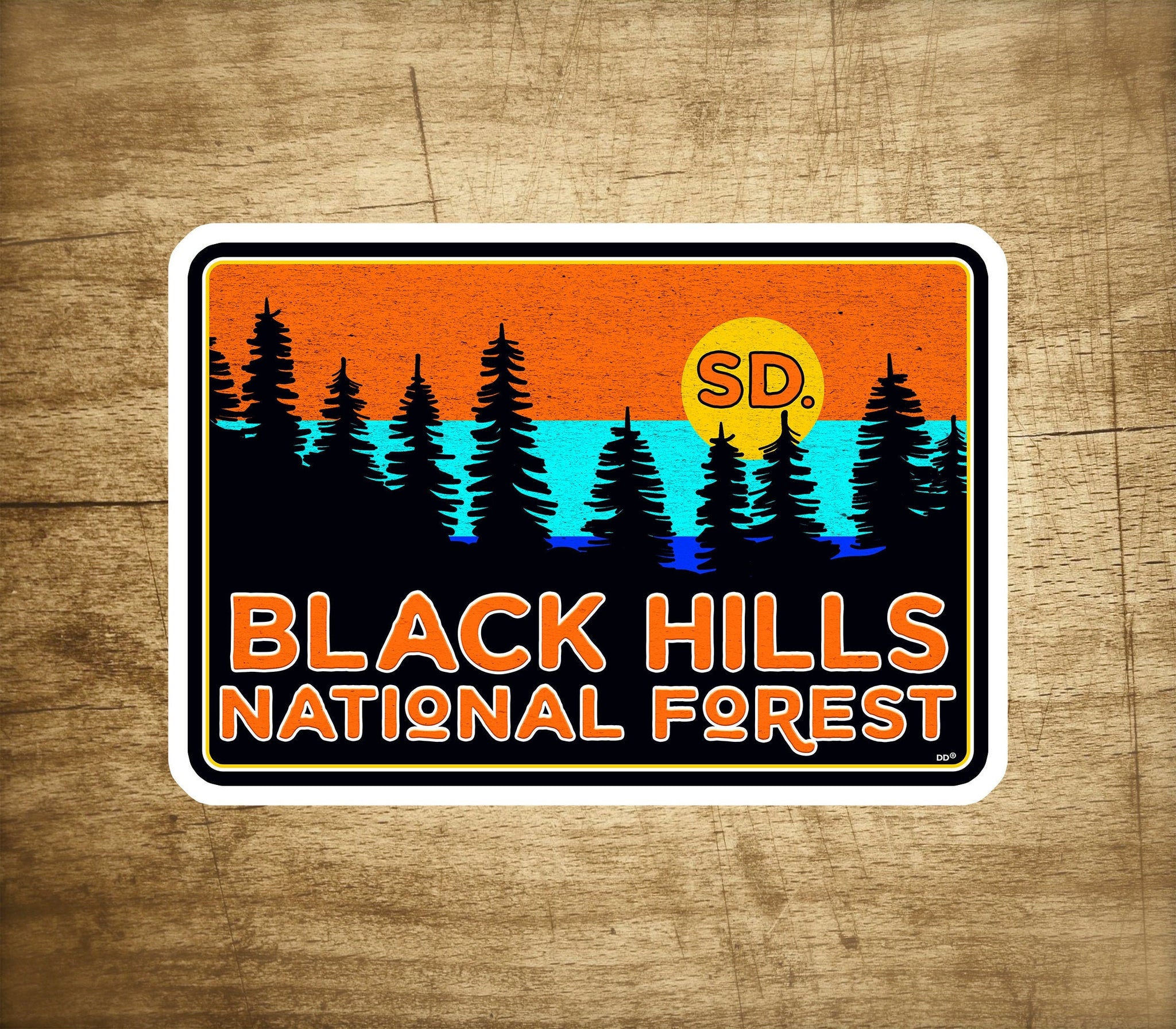 Black Hills National Forest Decal Sticker South Dakota 3.75" x 2.6" Vinyl