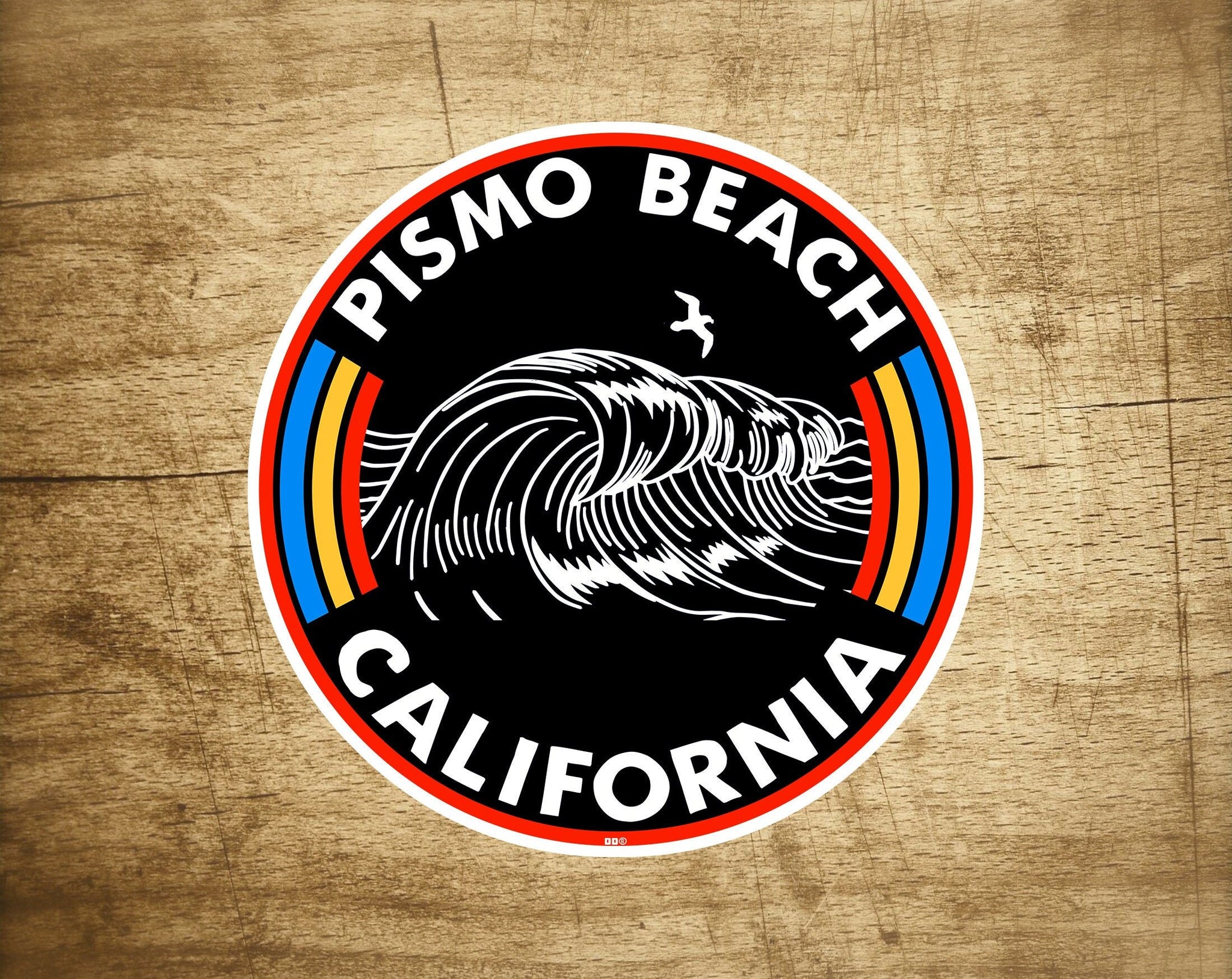 3" Pismo Beach California Decal Sticker Palm Trees Vinyl