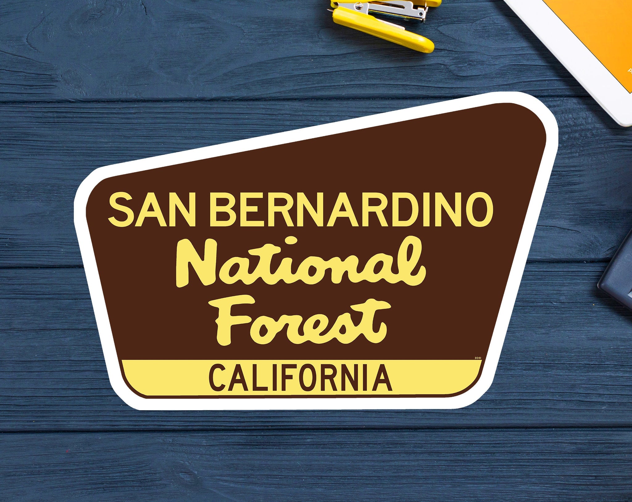 San Bernardino National Forest Decal Sticker 3.75" x 2.5" California Park Vinyl