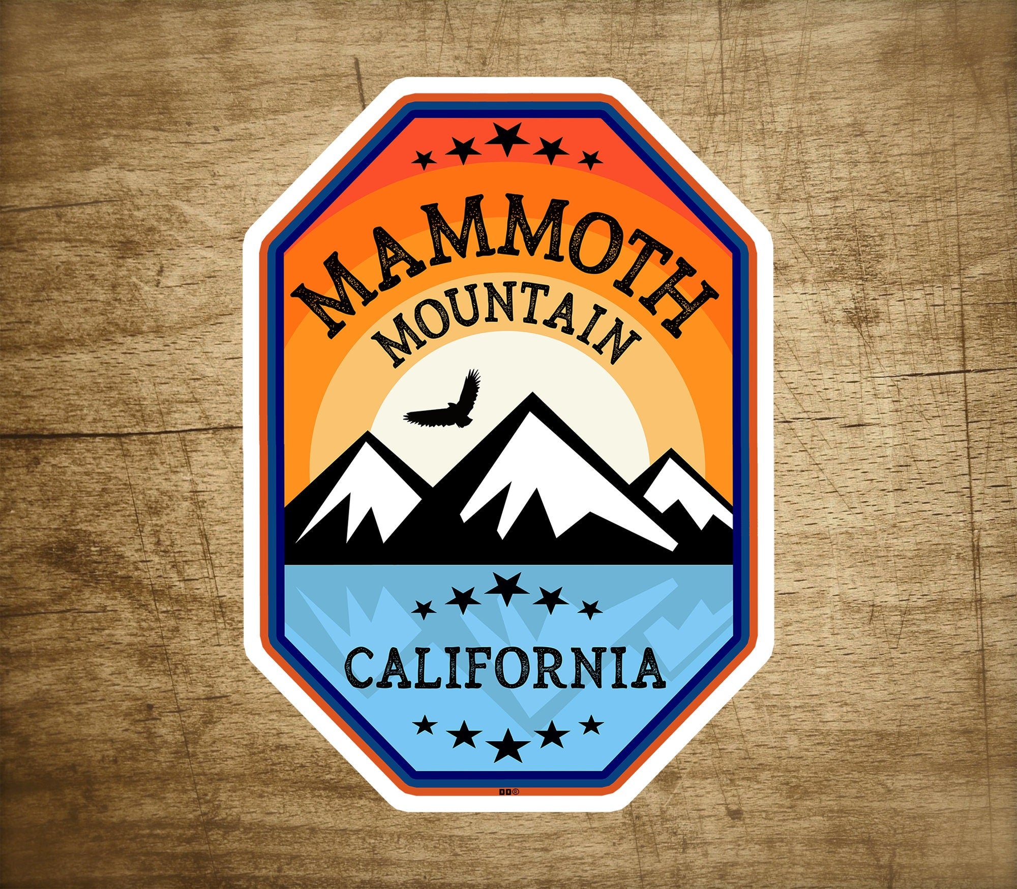 Ski Mammoth Mountain Decal Sticker 2.75" X 3.75" California Skiing Vinyl