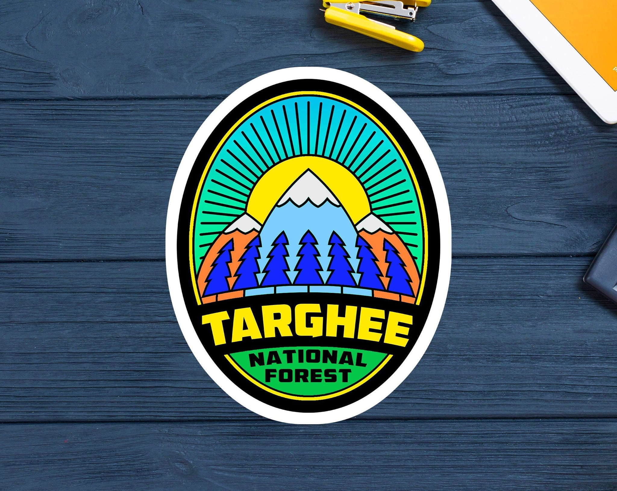 Targhee National Forest Decal Sticker 2.75" x 3.5" Idaho Wyoming Utah Vinyl