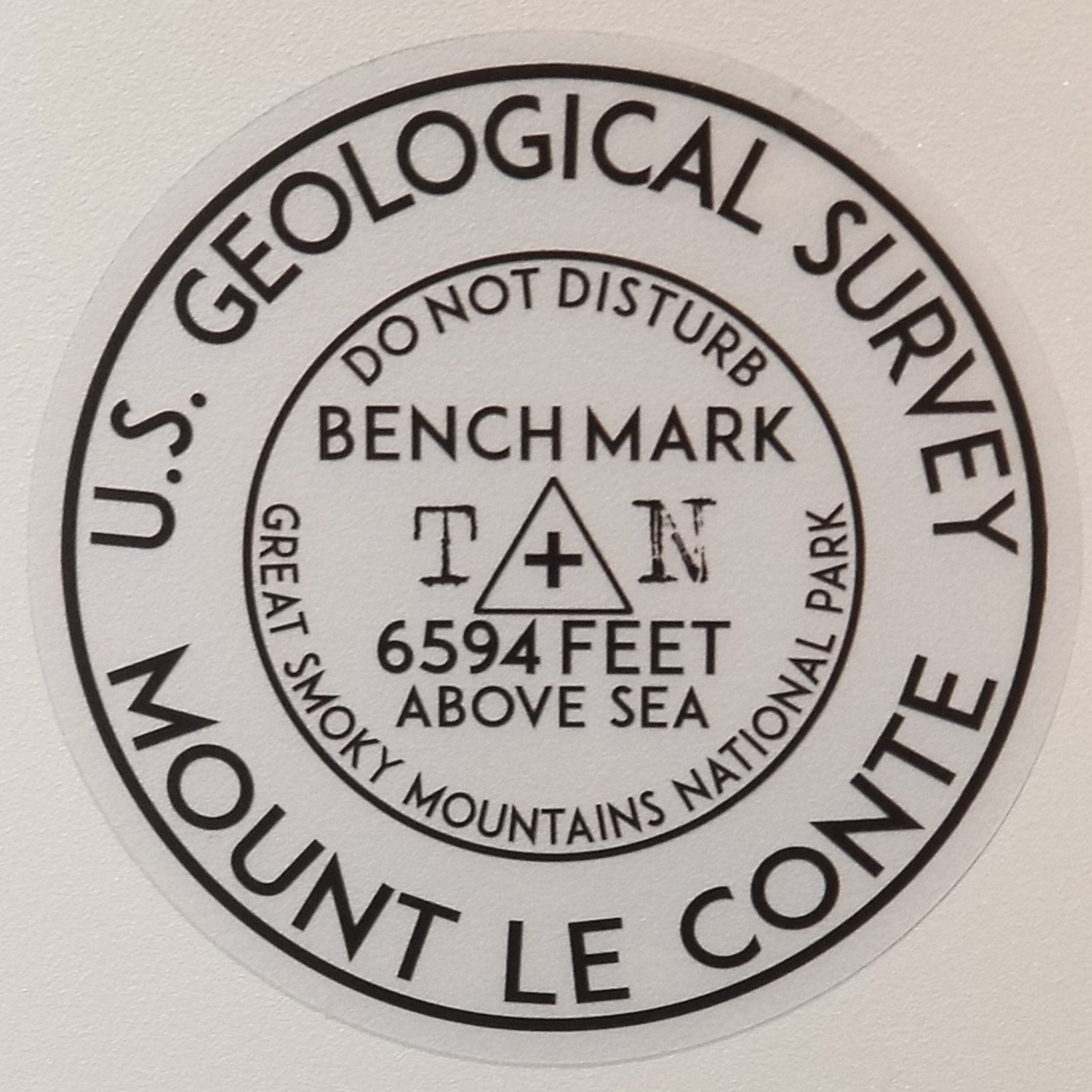 Mount Le Conte Tennessee Great Smoky Mountains 3" Decal Sticker Vinyl Park