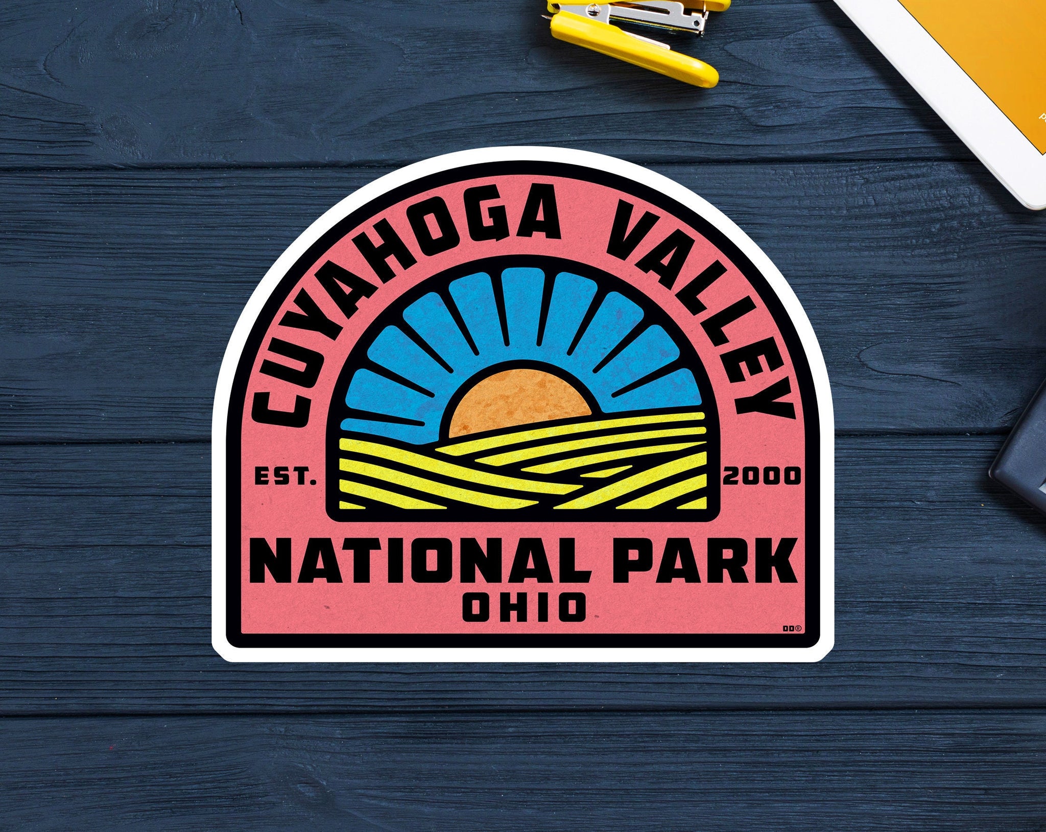 Cuyahoga Valley National Park Ohio Sticker Travel Decal 3 3/8" x 3 1/8" Vinyl Laptop