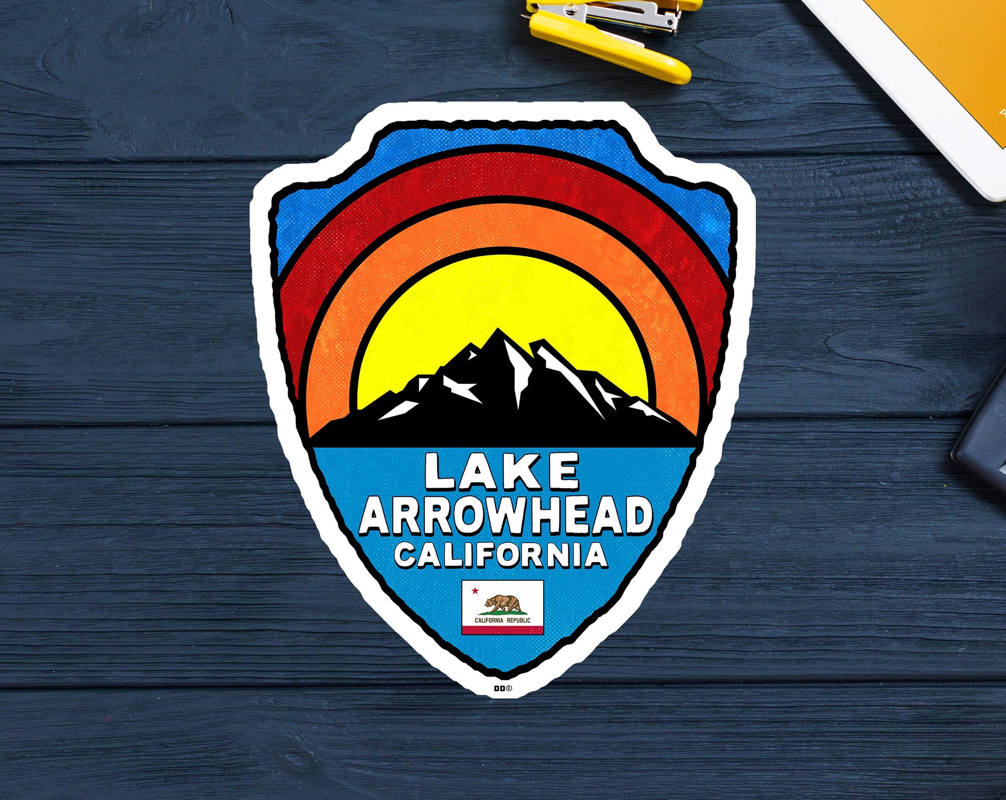 Arrowhead Lake Vinyl Decal Sticker California 2.75" x 3.25"