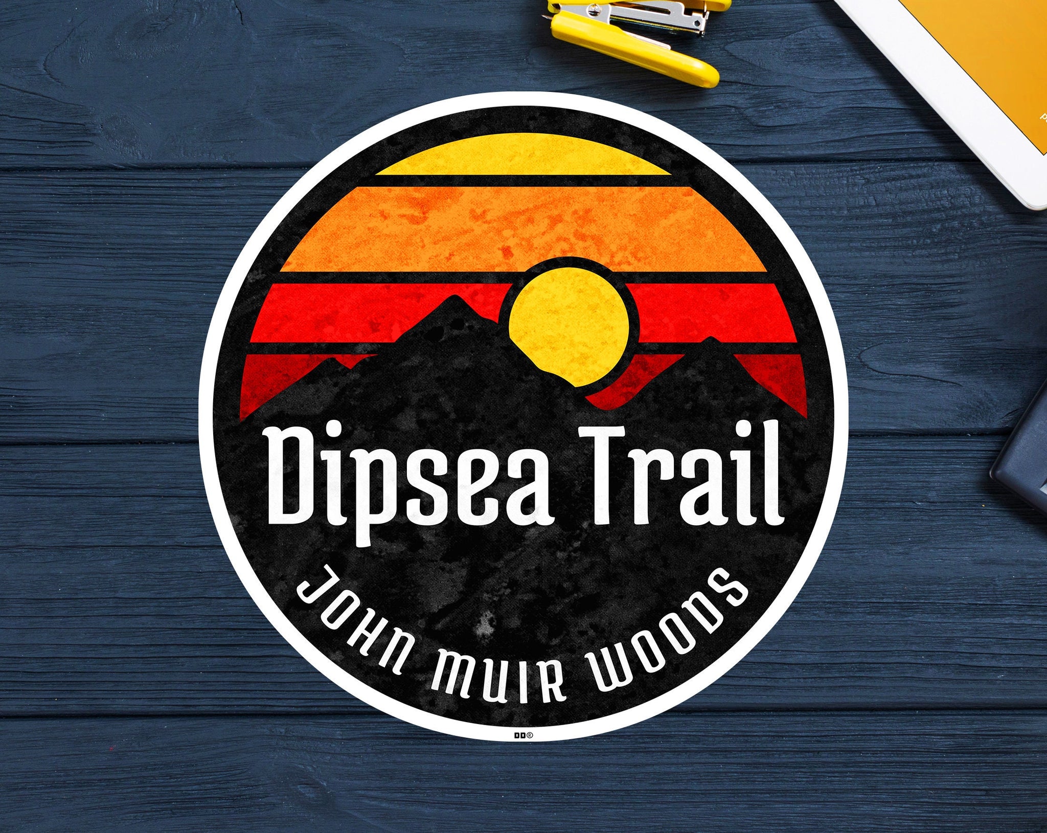 Dipsea Trail Vinyl Decal Sticker California 3" Muir Woods Stinson Beach