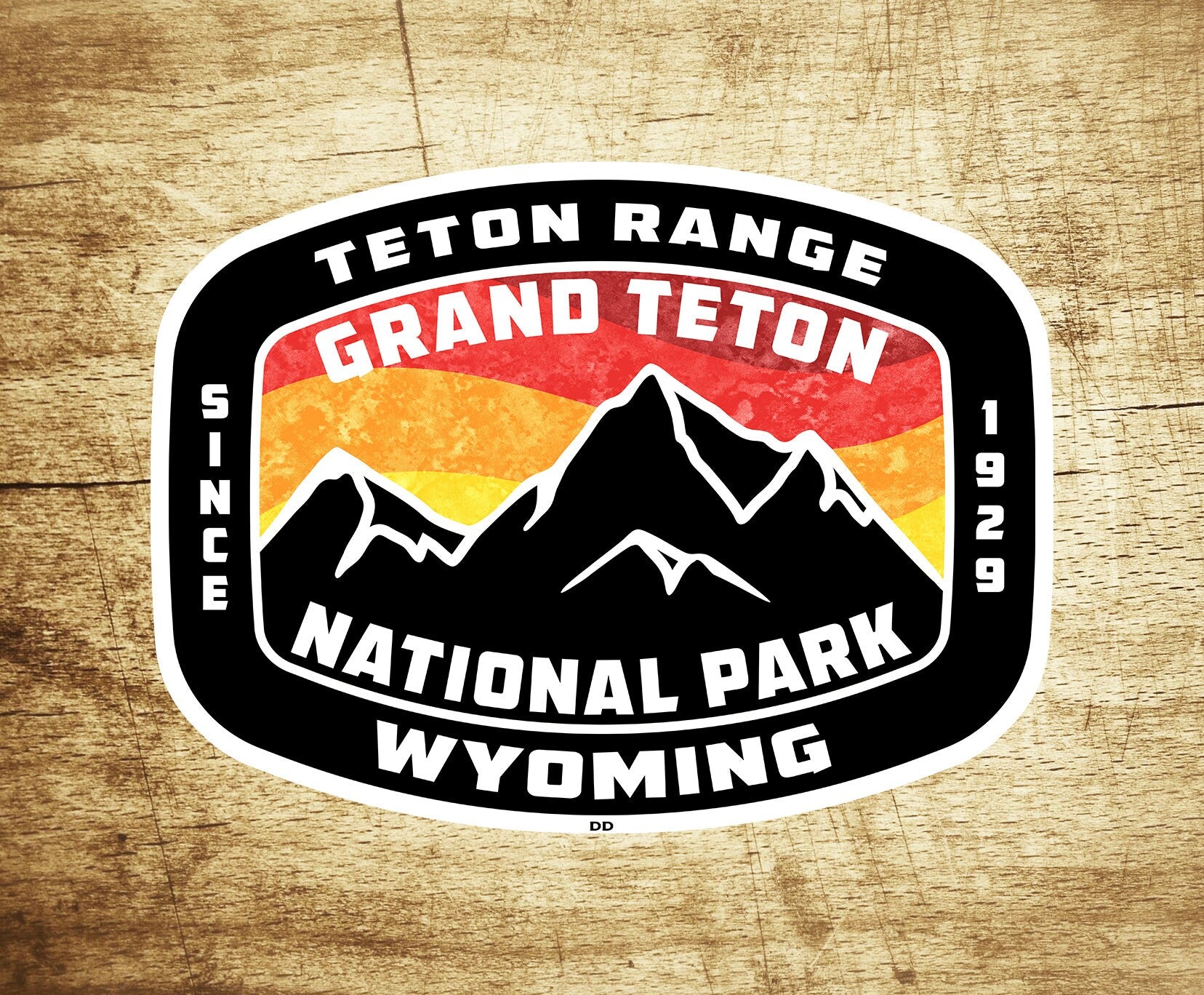 Grand Teton National Park Decal Sticker Wyoming Tetons 3.75" x 2.75"