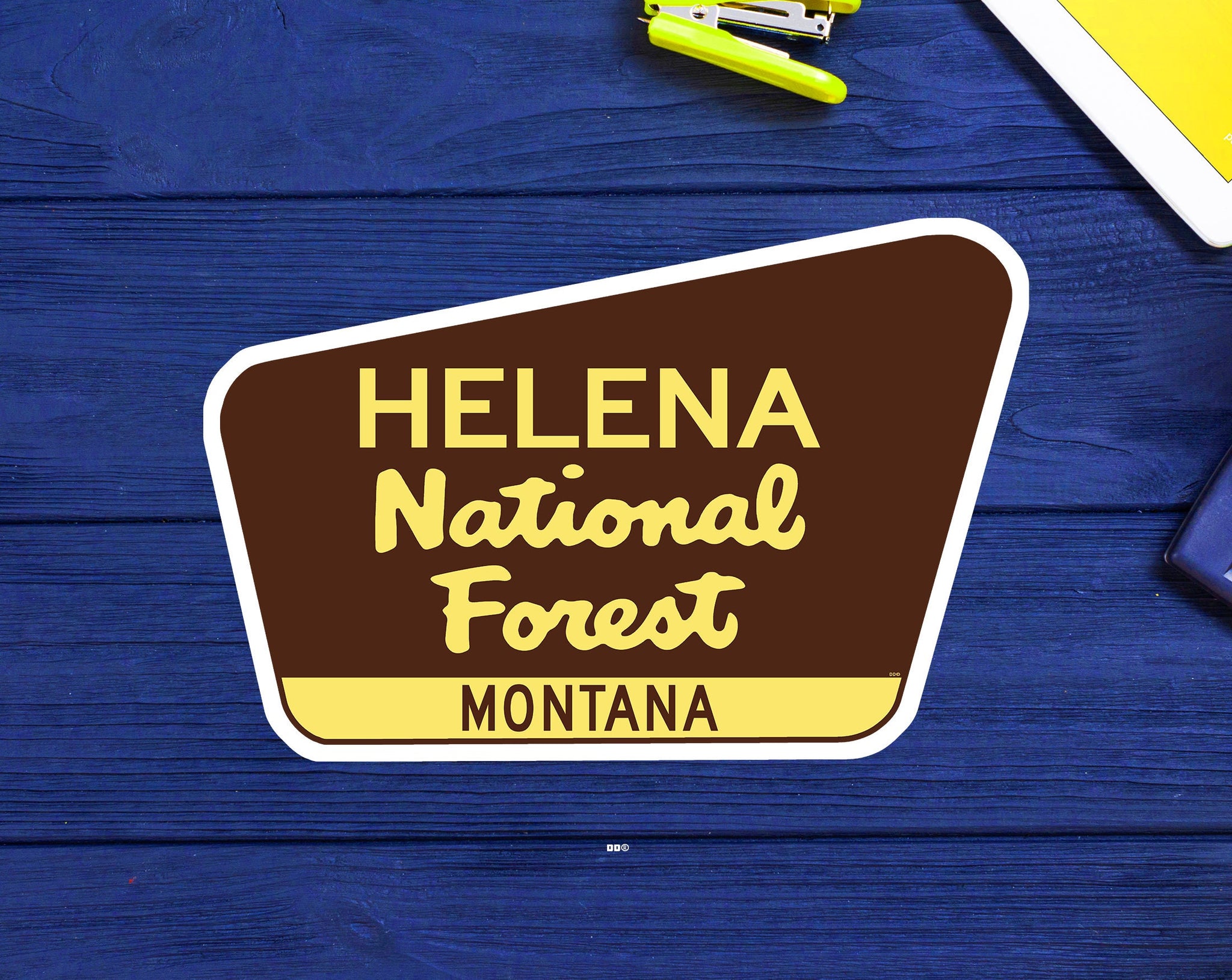Helena National Forest Decal Sticker 3.75" x 2.5" Montana Park Vinyl
