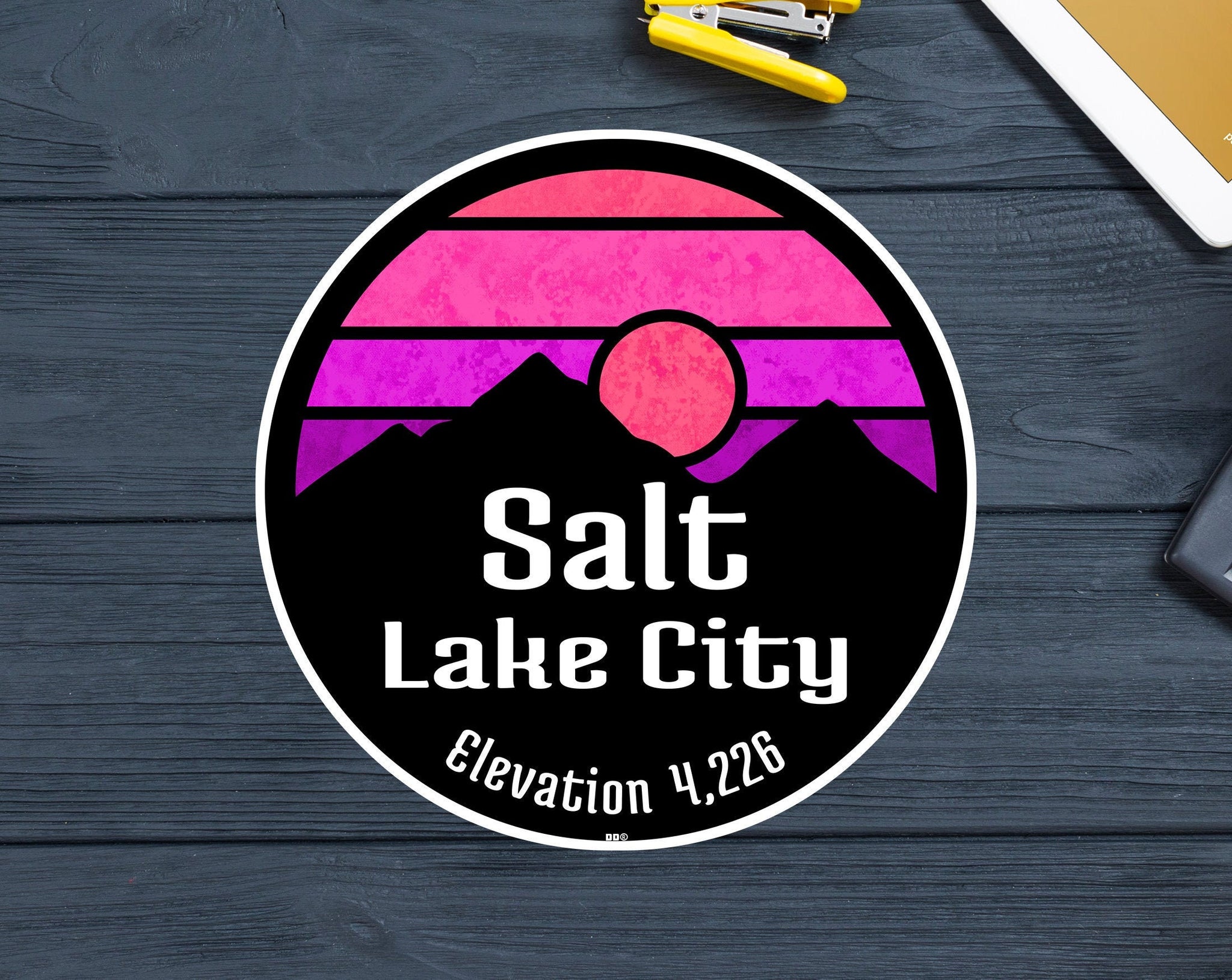 Ski Salt Lake City Utah Skiing Decal Sticker 3" Indoor Outdoor Alta Brighton Park City Snowbird