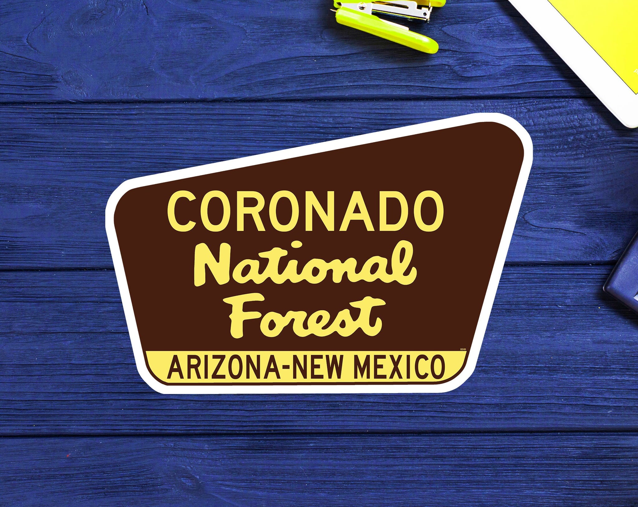 Coronado National Forest Arizona New Mexico Sign 3.75" x 2.5" Park Vinyl