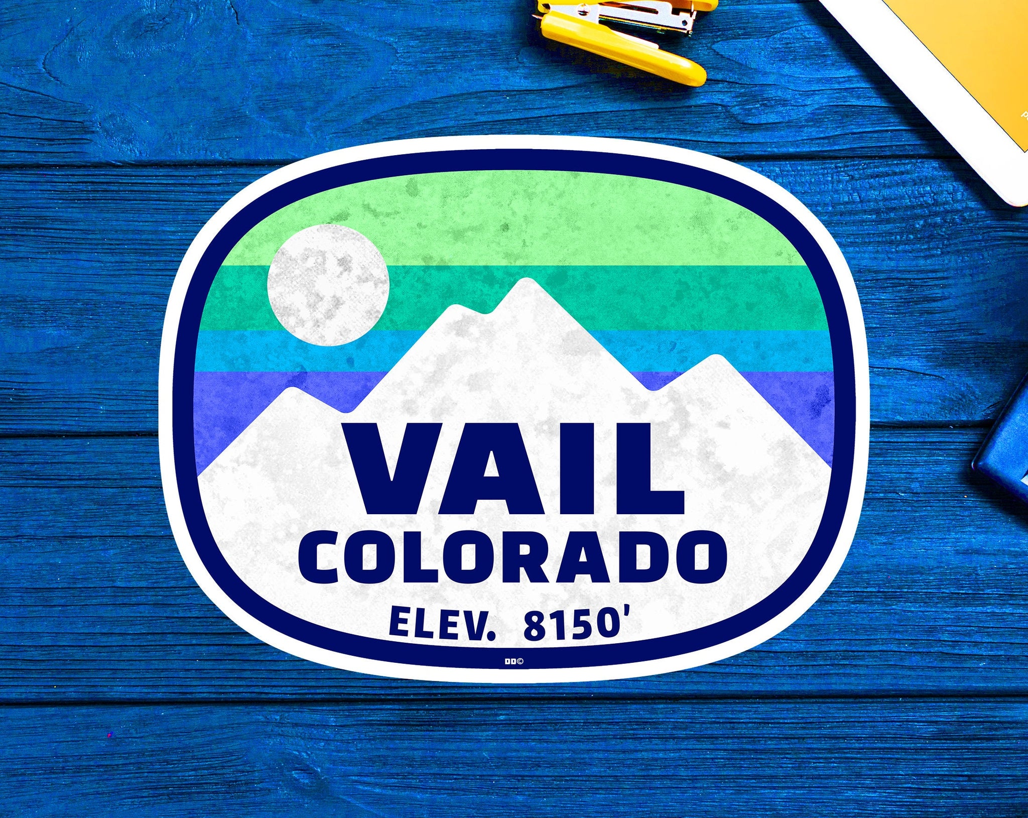 Skiing Vail Colorado Sticker Decal 3.6" x 2.75" Snowboarding Ski