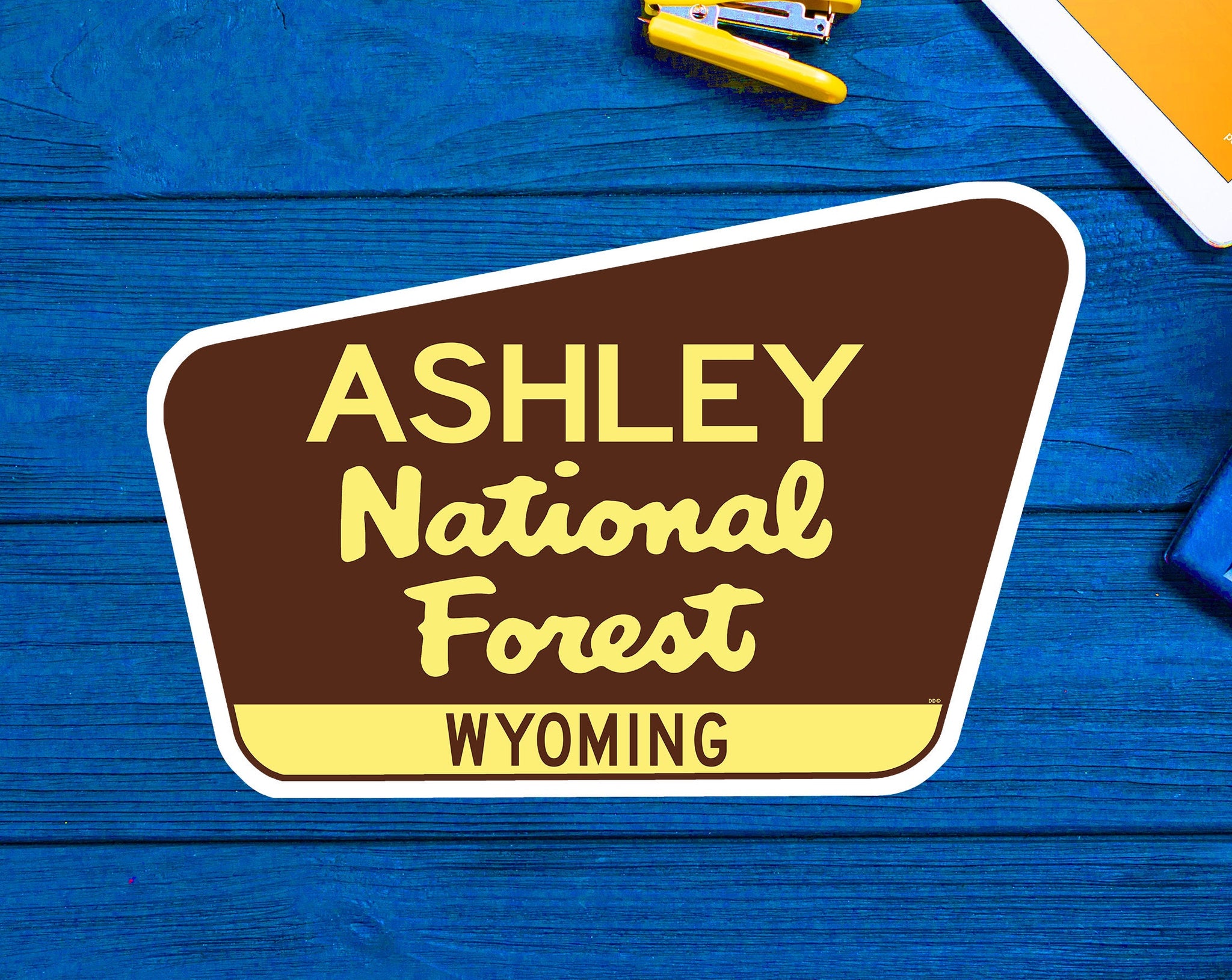 Ashley National Forest Decal Sticker 3.75" x 2.45" Wyoming Park Vinyl