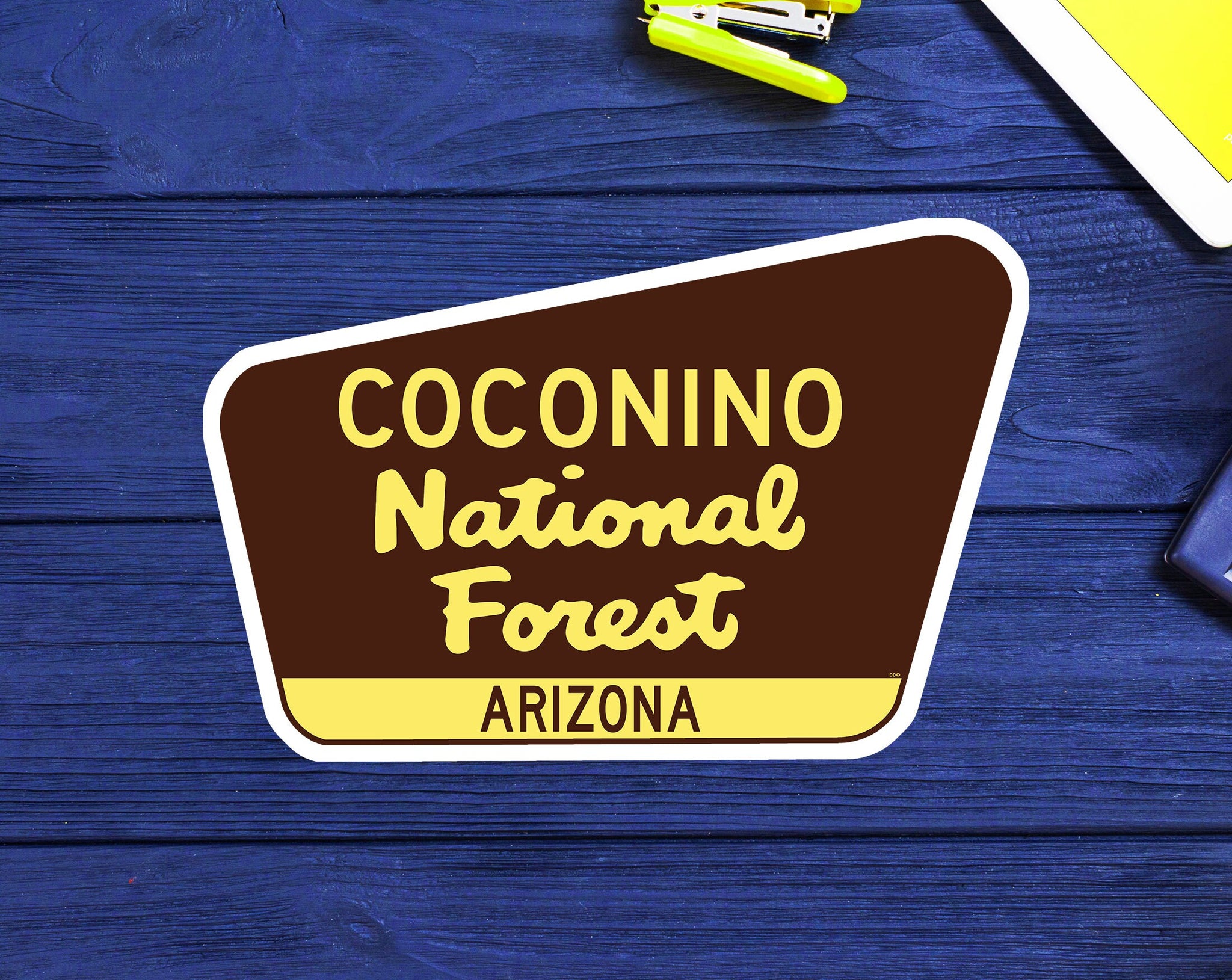 Coconino National Forest Arizona  Sign 3.75" x 2.5" Park Vinyl