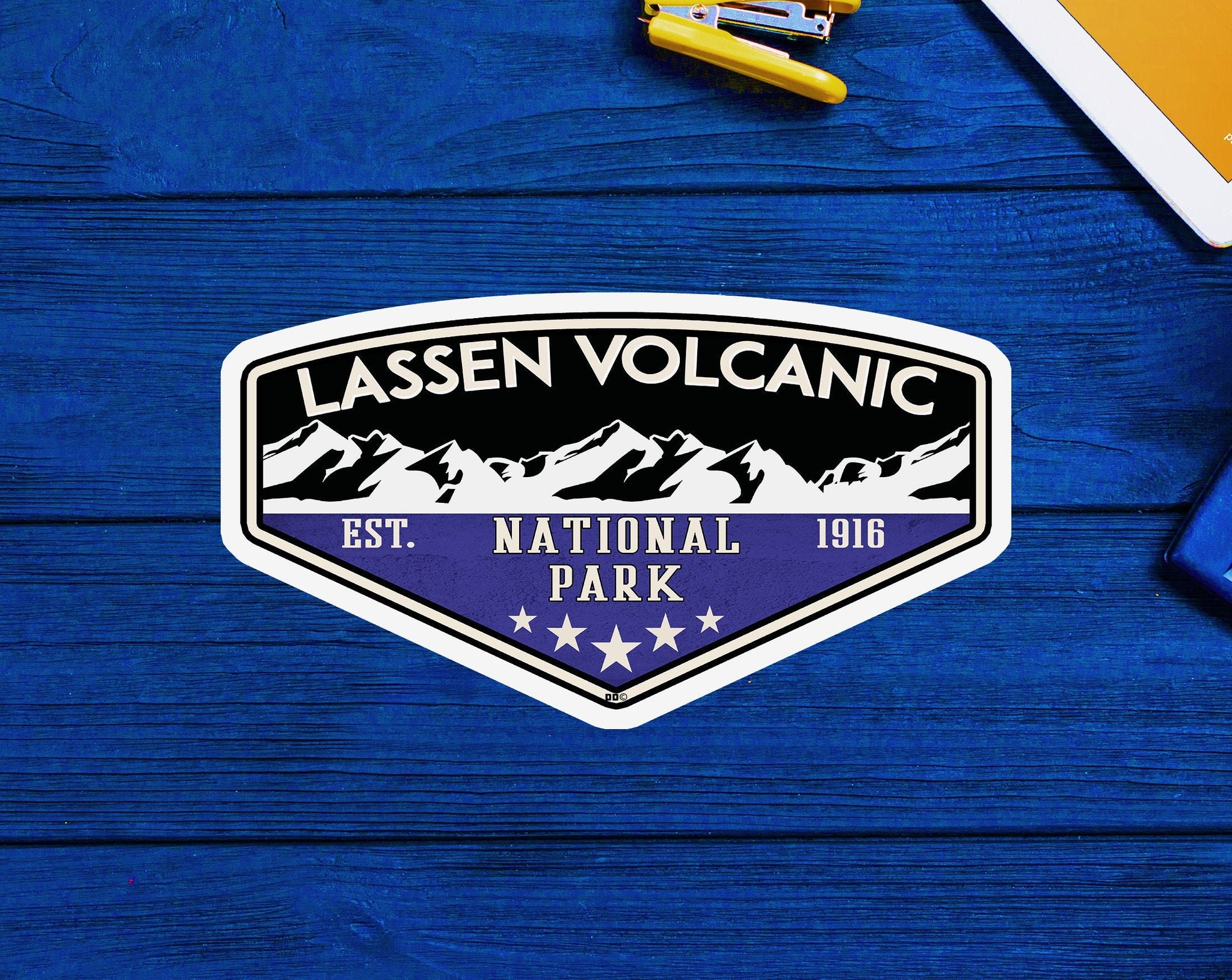 Lassen Volcanic National Park Decal Sticker 3.75" x 2.1" California Vinyl