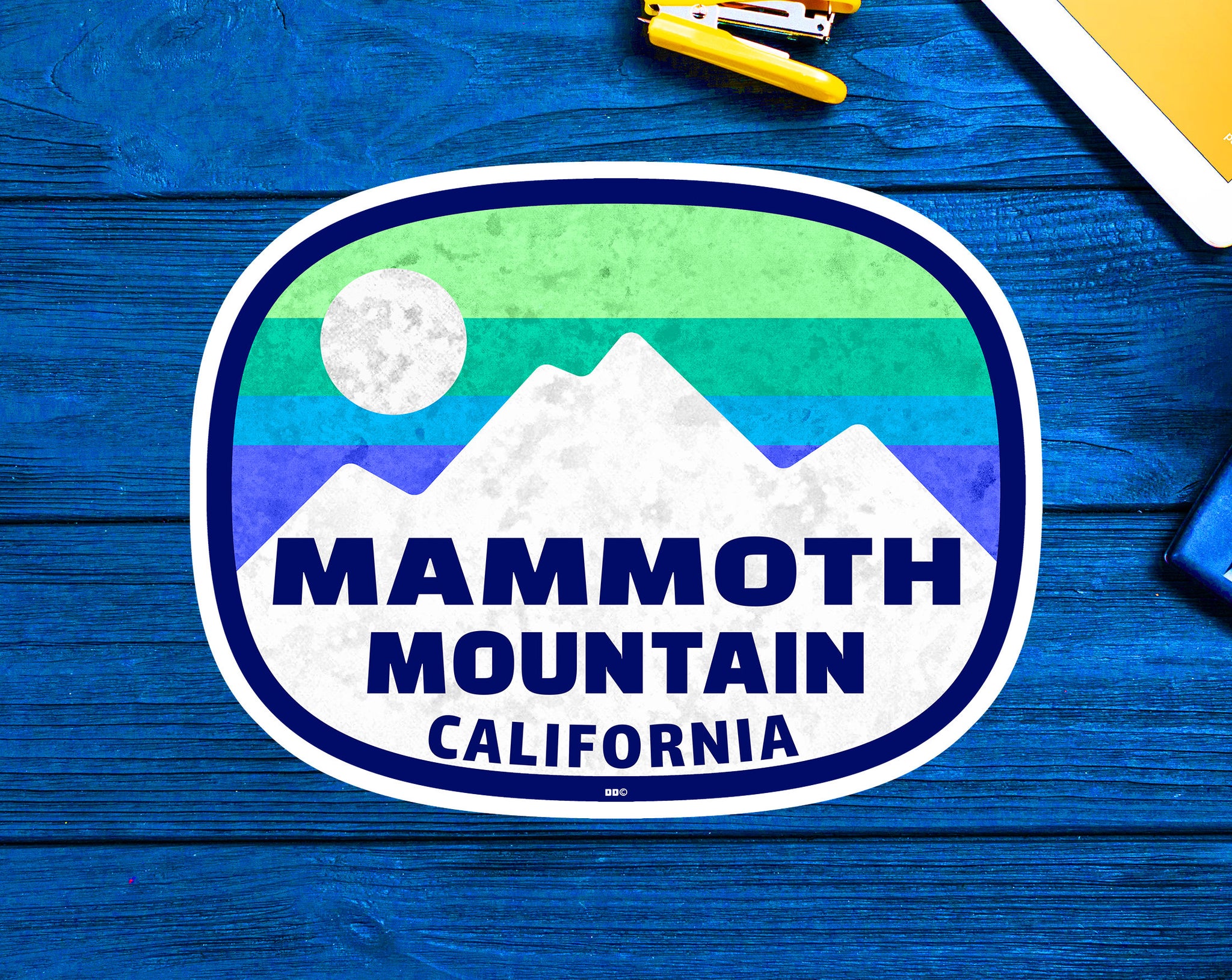 Ski Mammoth Mountain Decal Sticker 3.6" X 2.75" California Skiing Vinyl