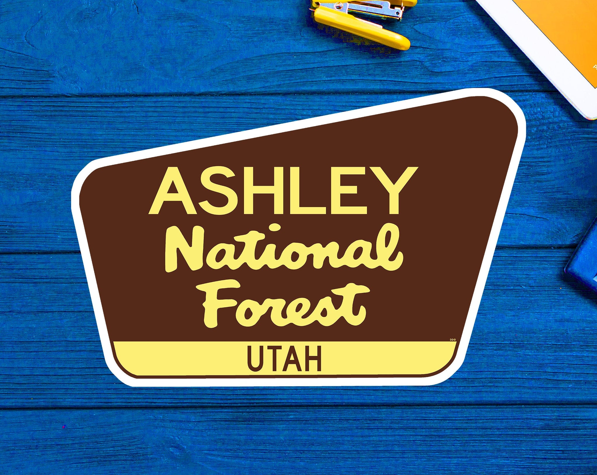 Ashley National Forest Decal Sticker 3.75" x 2.45" Utah Park Vinyl