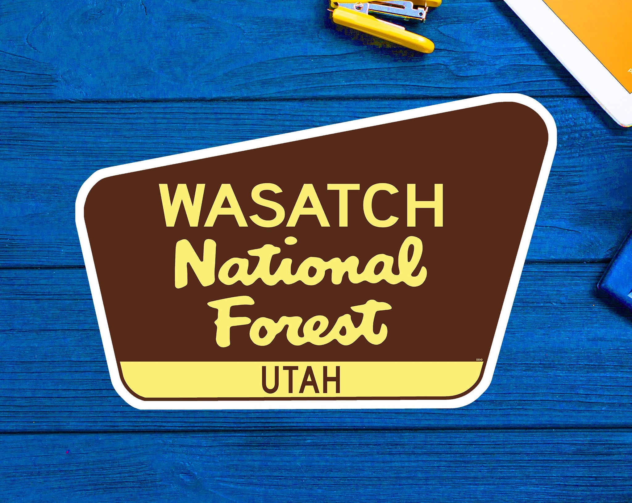 Wasatch National Forest Decal Sticker Vinyl Utah 3.75" x 2.45"