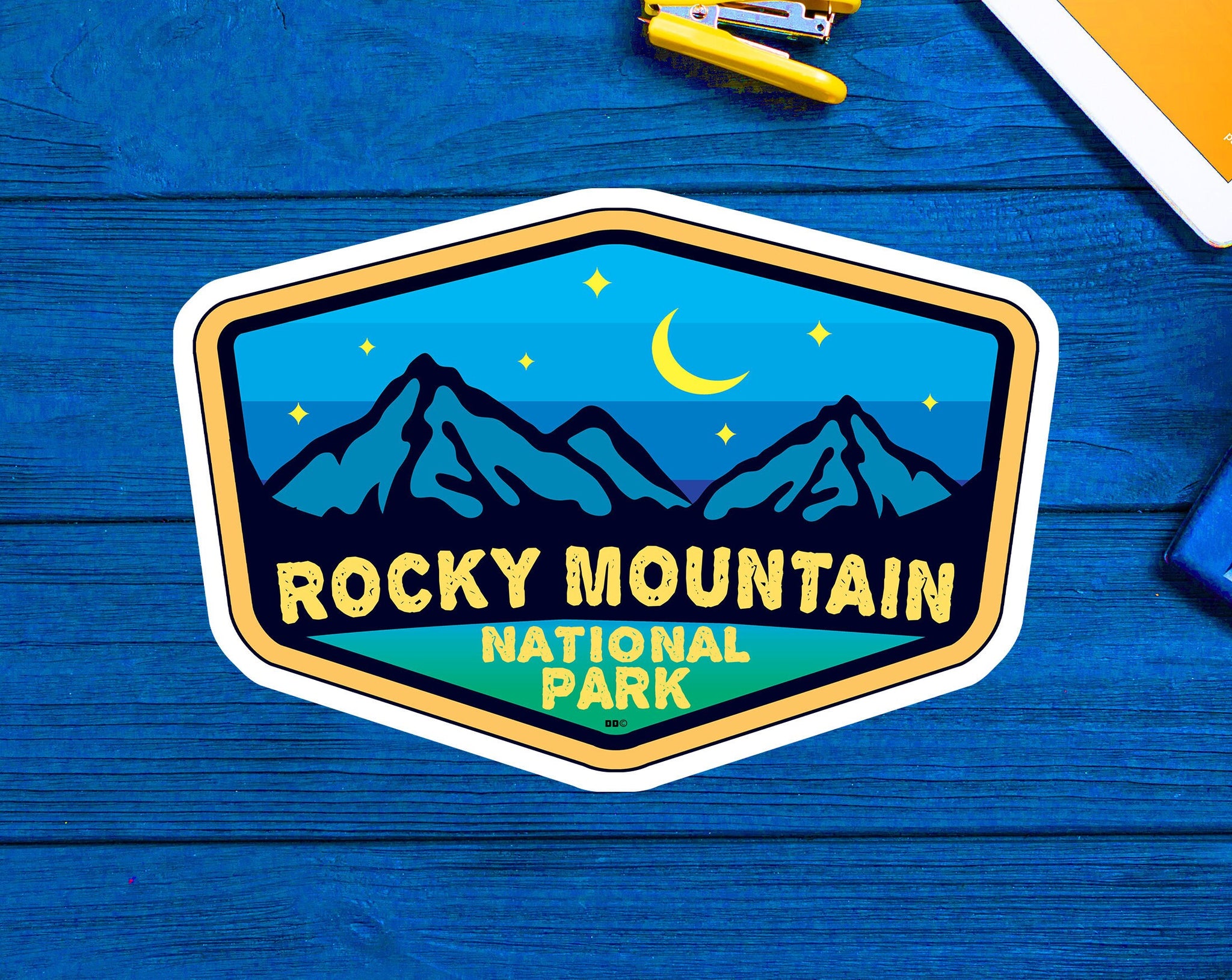 Rocky Mountain National Park Colorado Sticker 3.75" x 2.5" Vinyl Decal