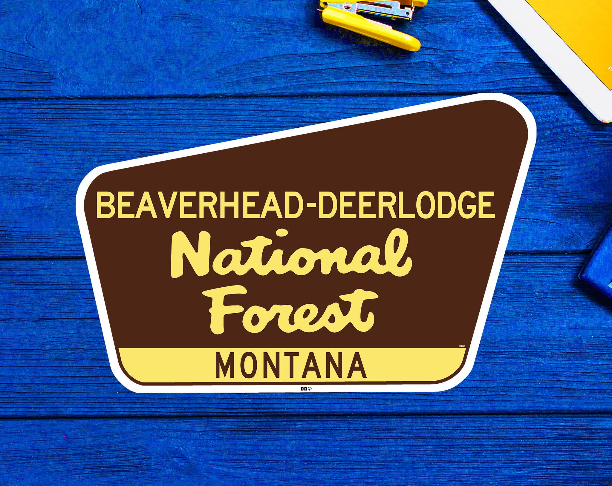 Beaverhead Deerlodge National Forest Decal Sticker 3.75" x 2.5" Montana Vinyl