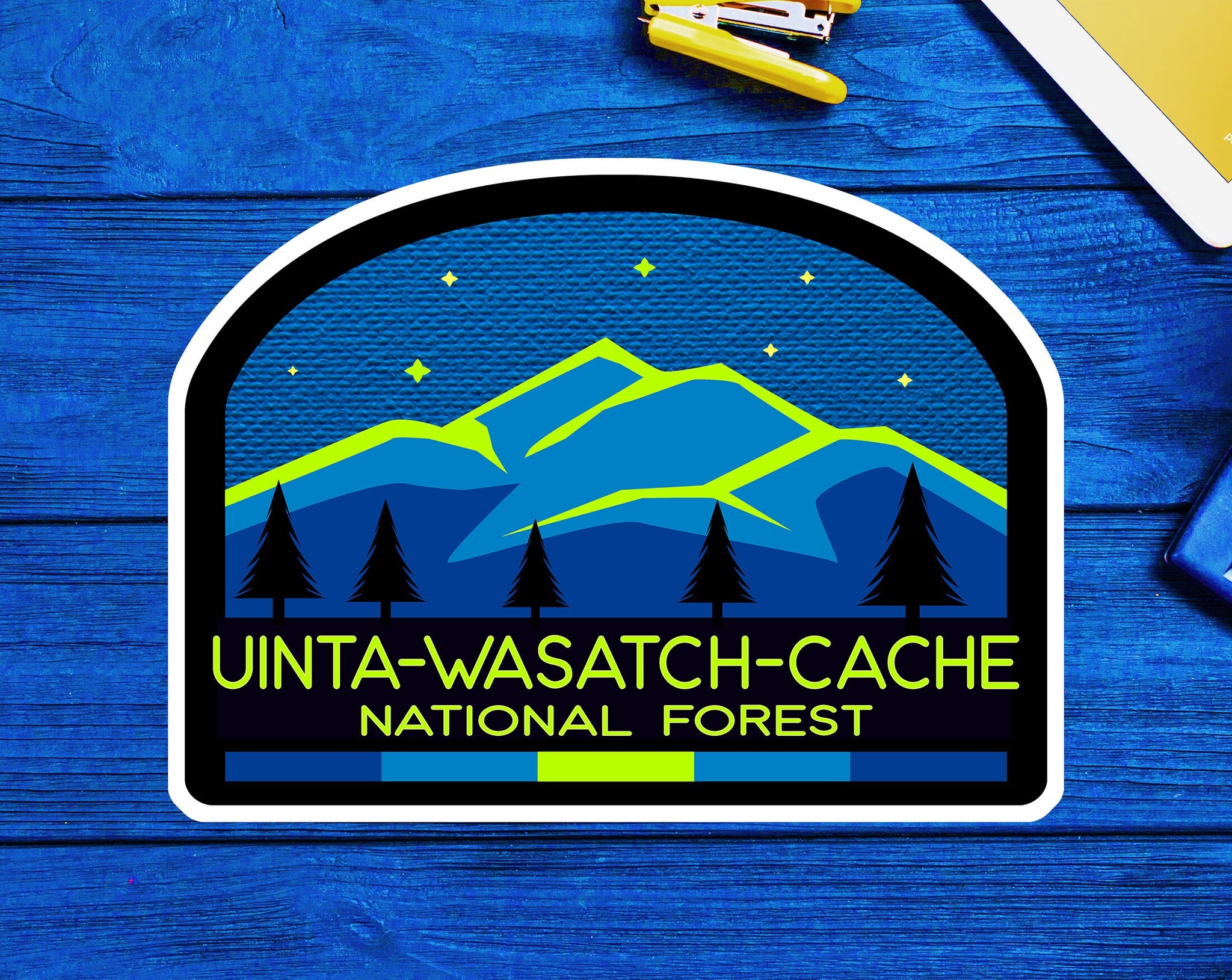 Uinta Wasatch Cache National Forest Decal Sticker Vinyl Utah Idaho Wyoming 3.3" x 2.75"