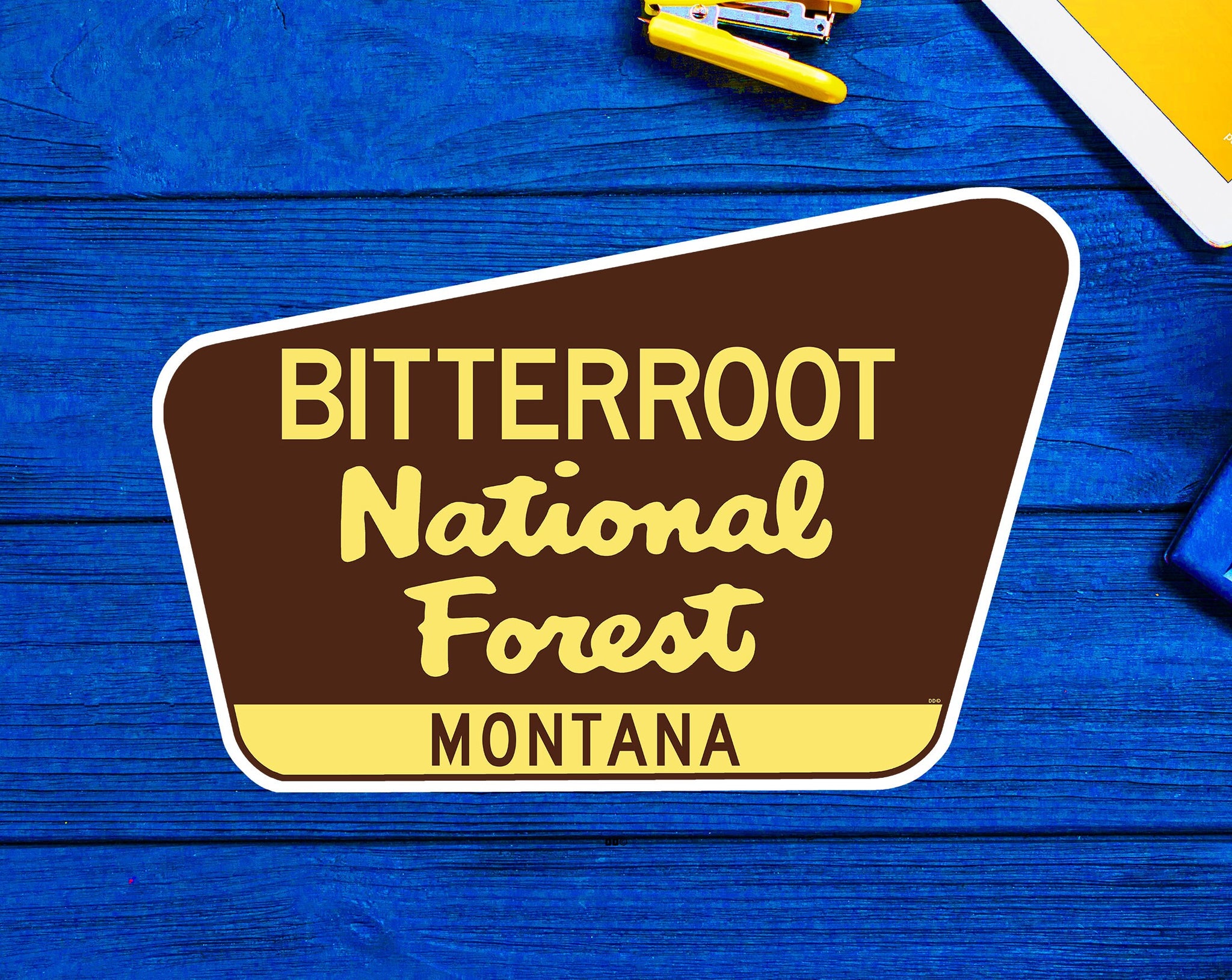 Bitterroot National Forest Decal Sticker 3.75" x 2.5" Montana Park