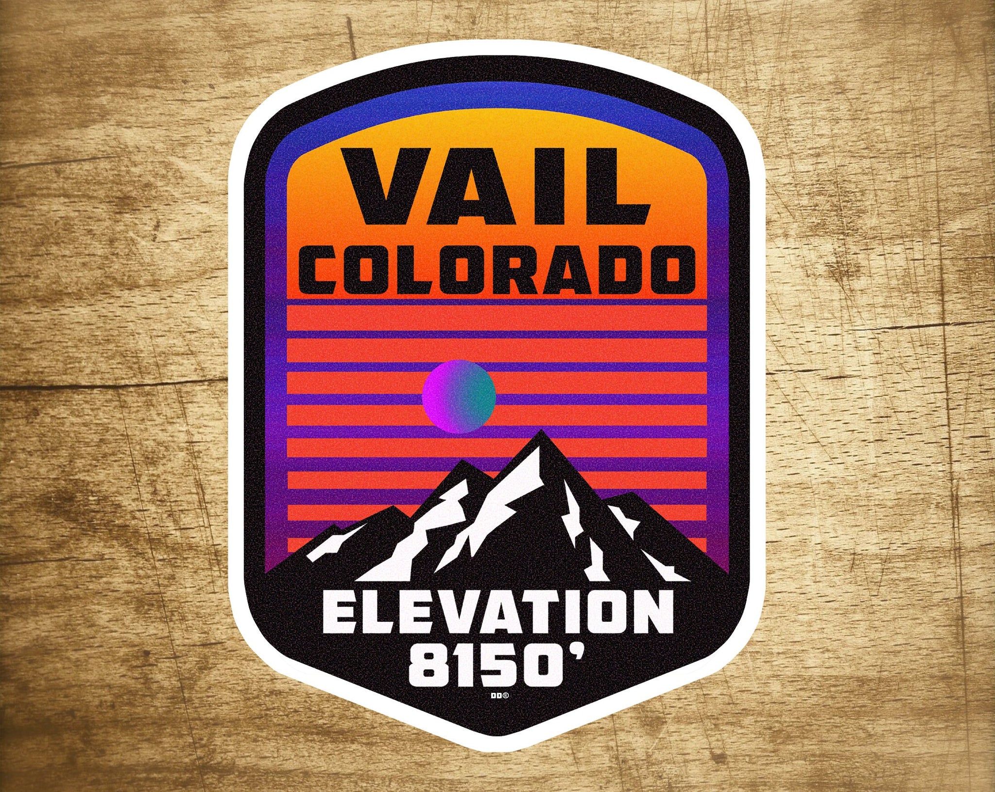 Vail Colorado Decal Sticker 2.75" X 3.75" Skiing Vinyl Ski