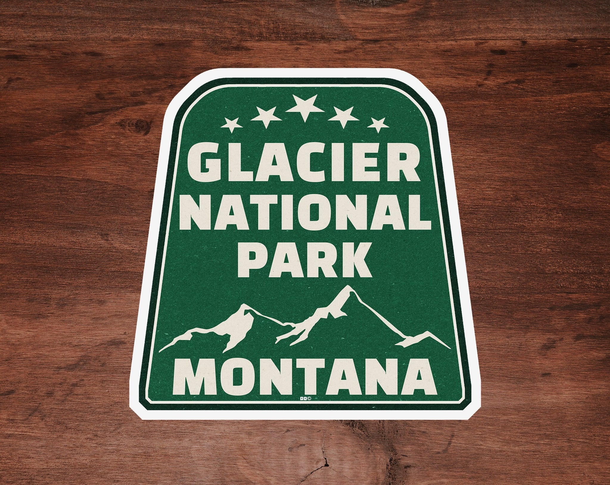 Glacier Decal Sticker National Park Lewis Range Montana 2.75"