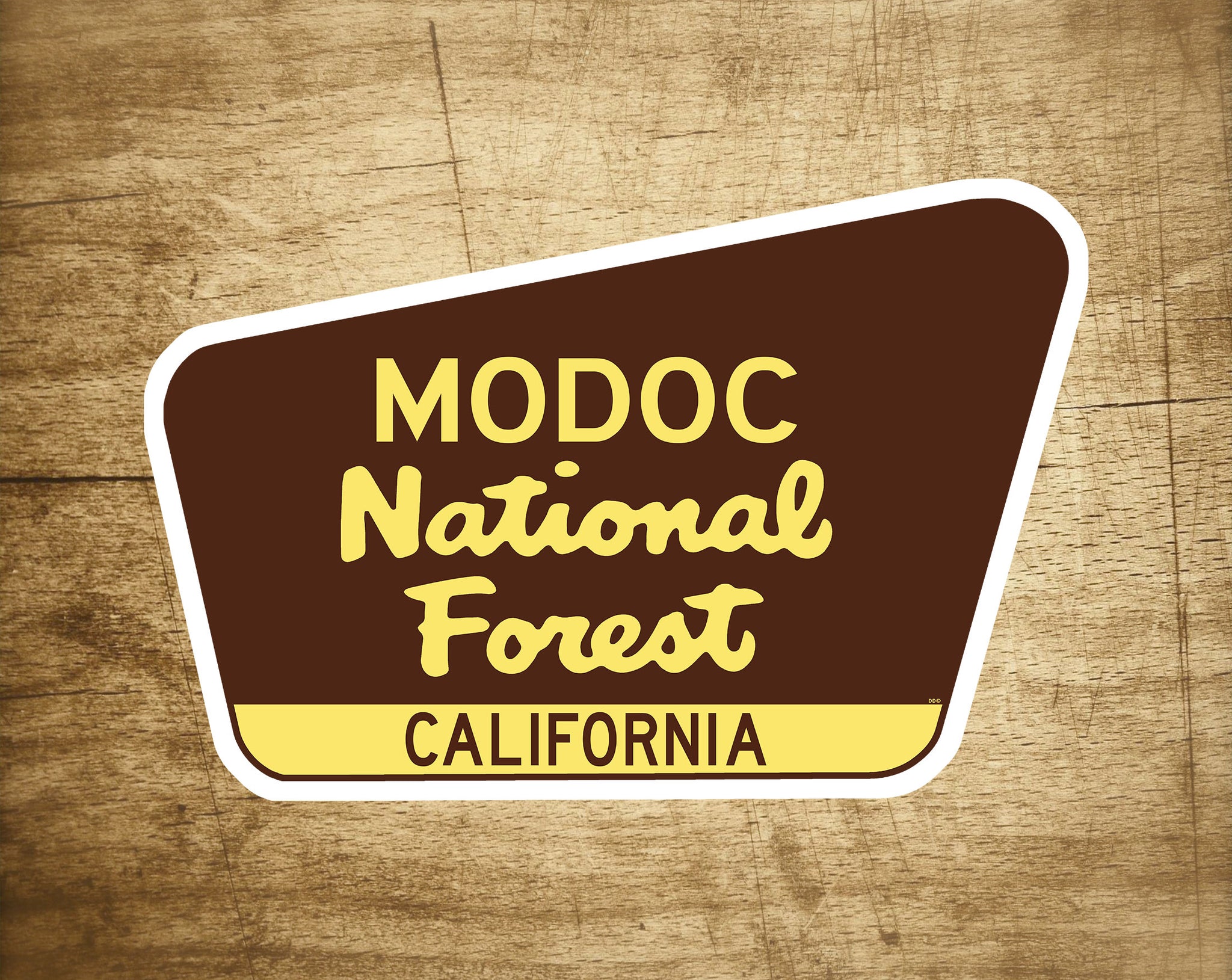 Modoc National Forest Decal Sticker 3.75" x 2.5" California Park Vinyl