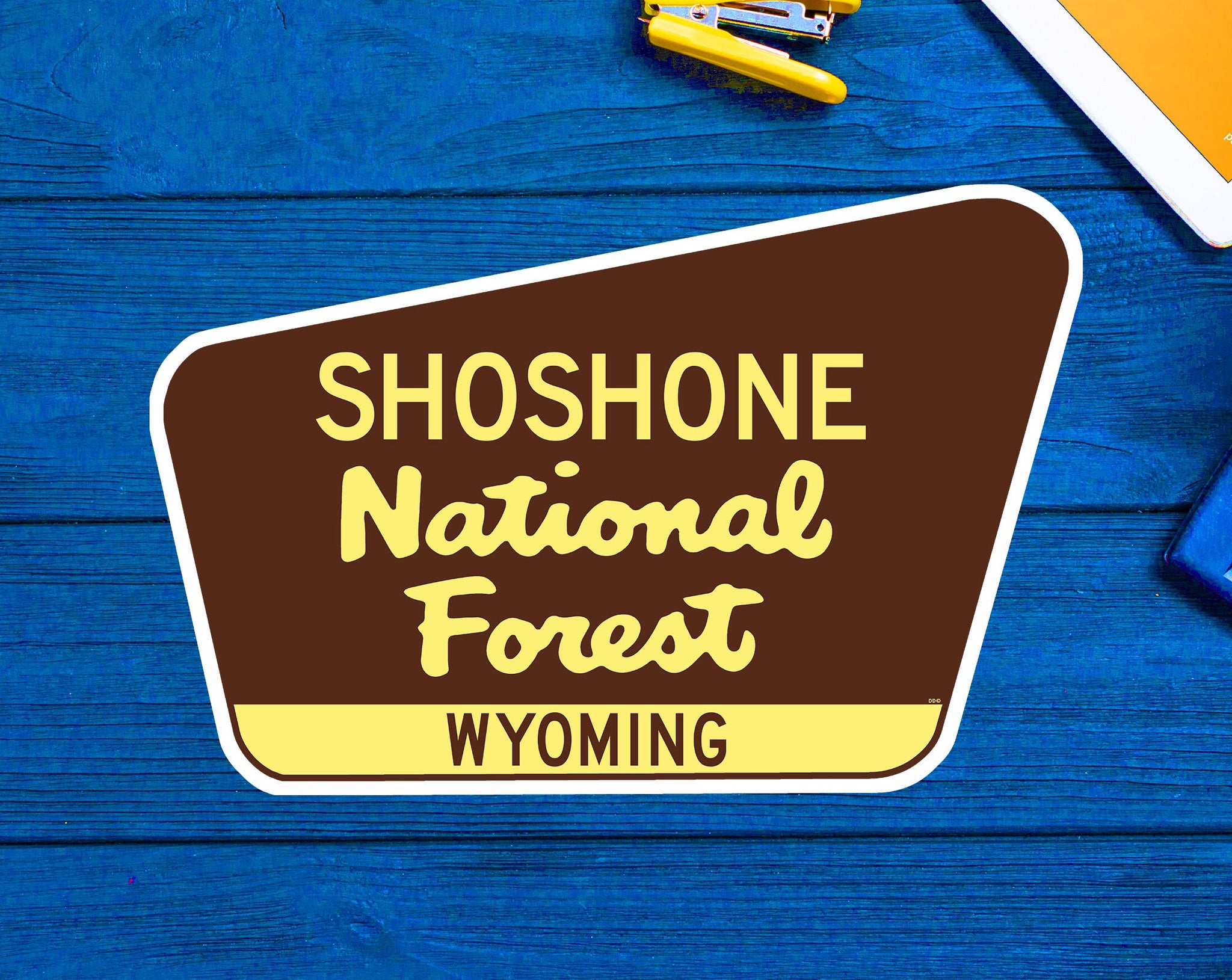 Shoshone National Forest Decal Sticker 3.75" x 2.5" Wyoming Park Vinyl