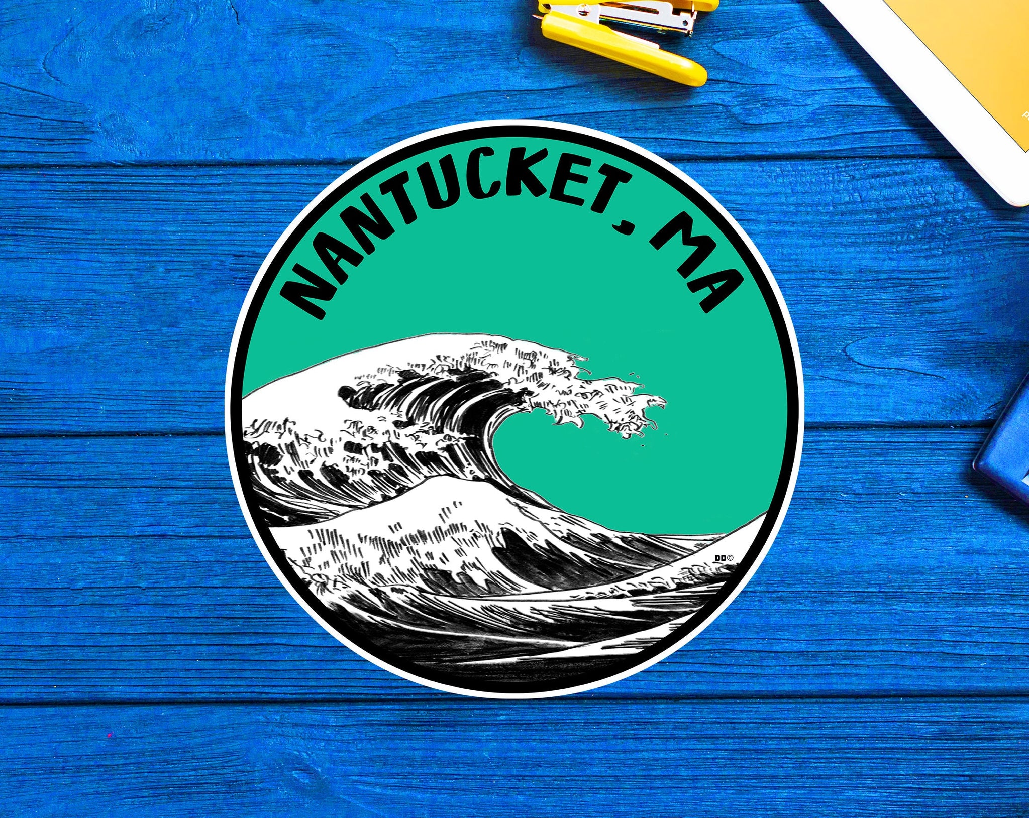 Nantucket Massachusetts Travel Sticker Decal 3"
