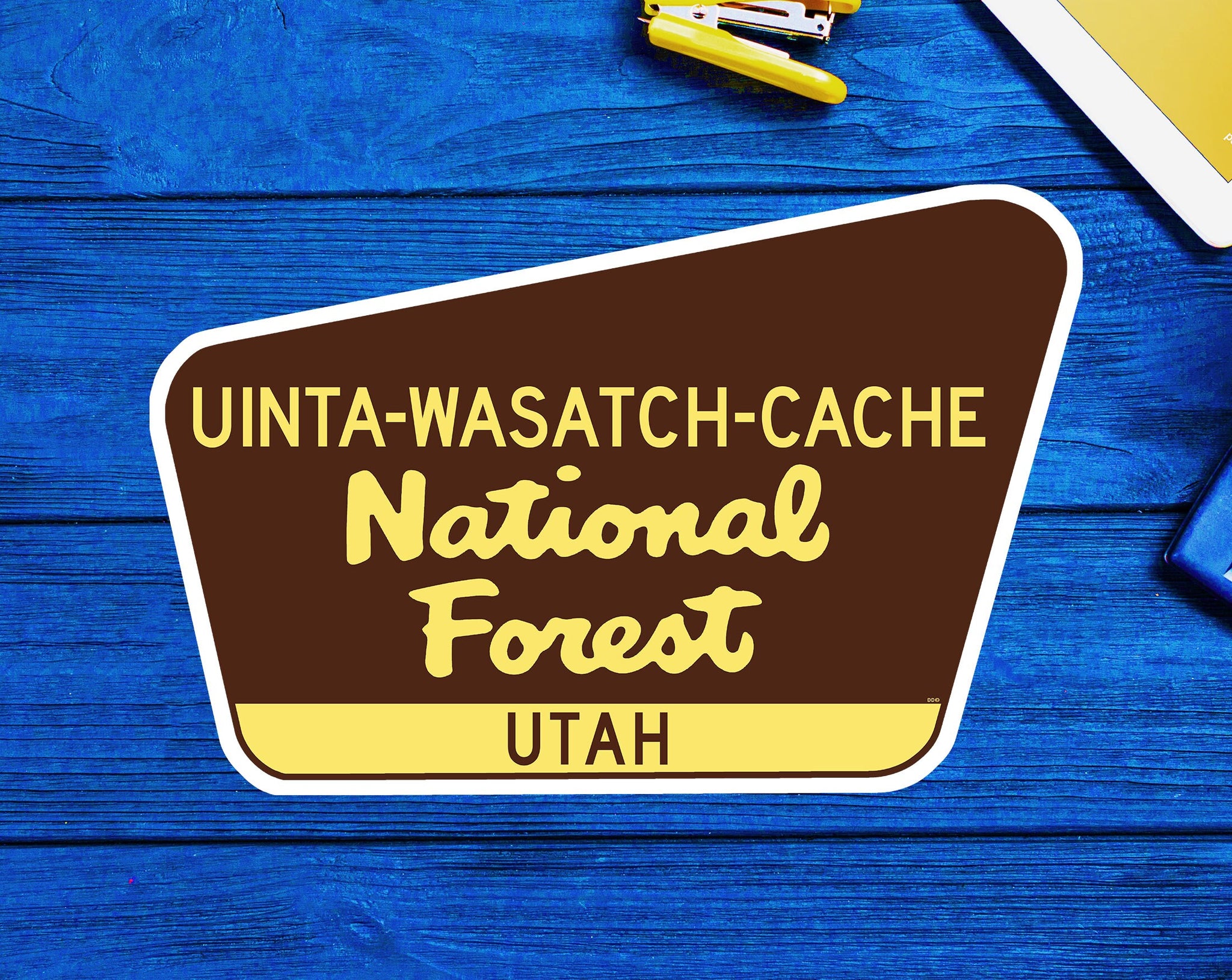 Uinta Wasatch Cache National Forest Decal Sticker Vinyl Utah Idaho Wyoming 3.75" x 2.45"