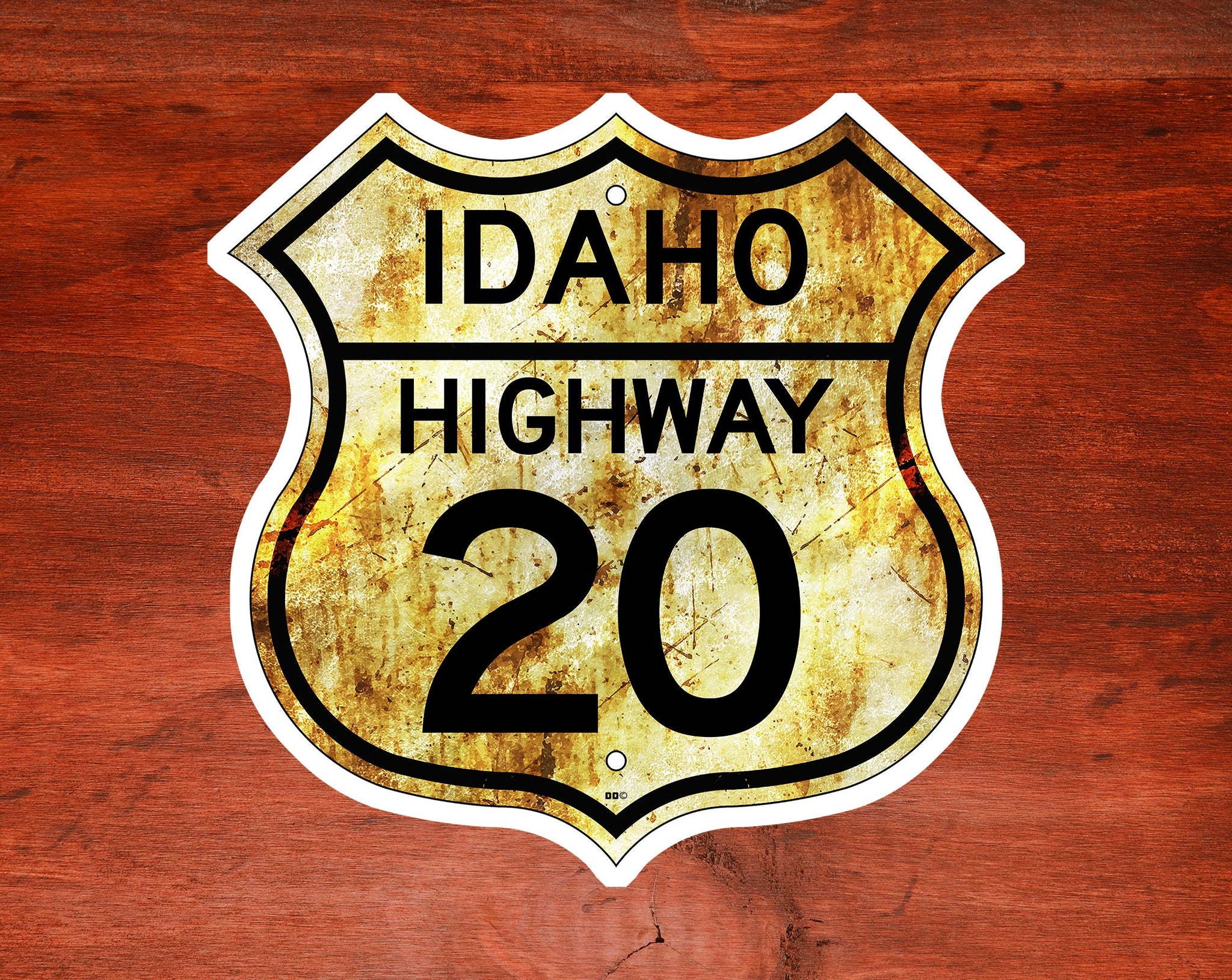 Idaho Highway 20 Sticker 3" Decal West Yellowstone National Park