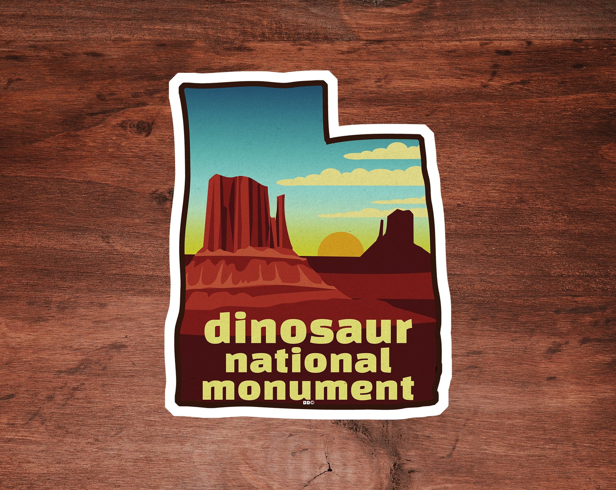 Dinosaur National Monument Utah Sticker Decal 2.75" x 3.5"