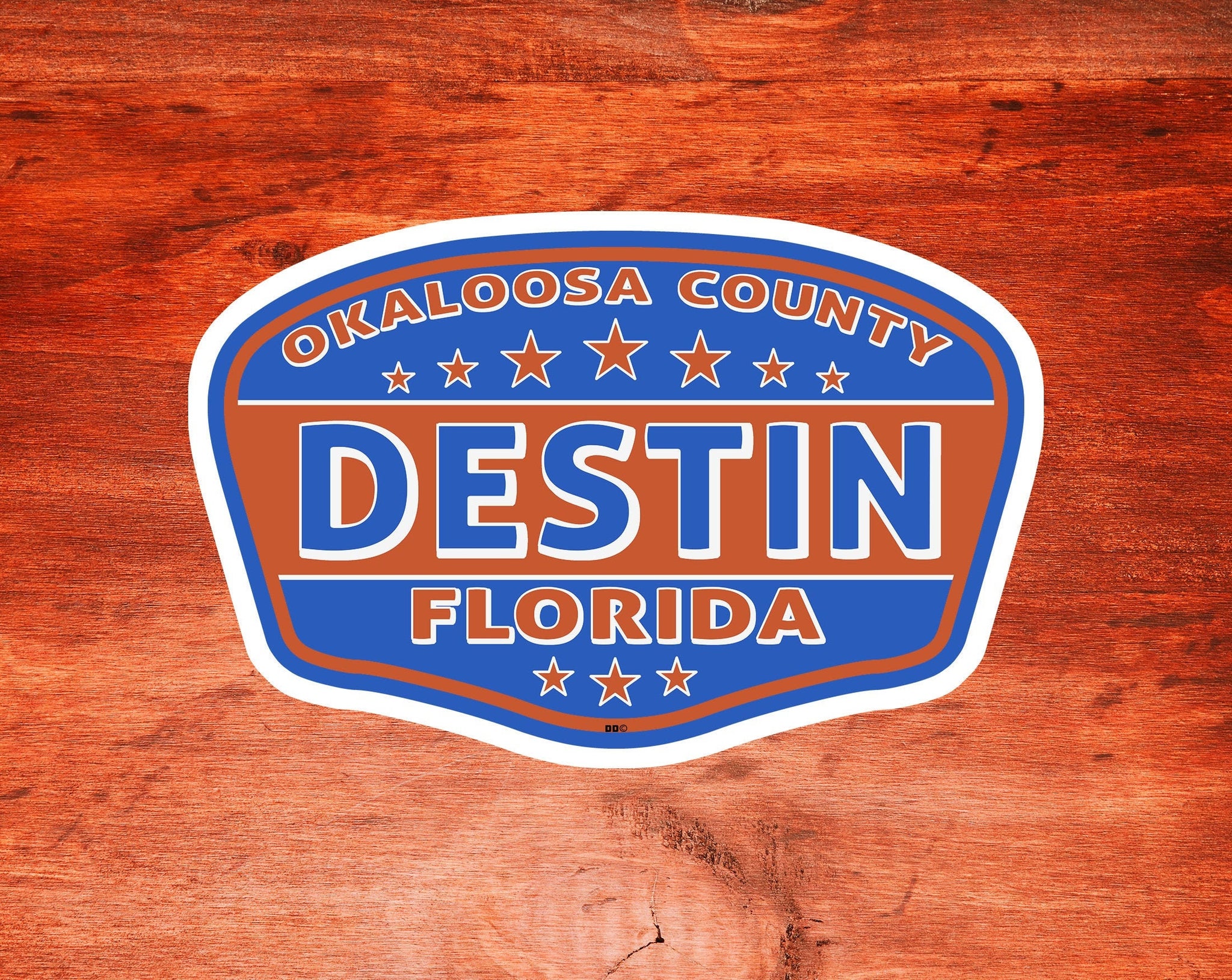 Destin Florida Decal Sticker 3.75" X 2.5" Emerald Coast Okaloosa County