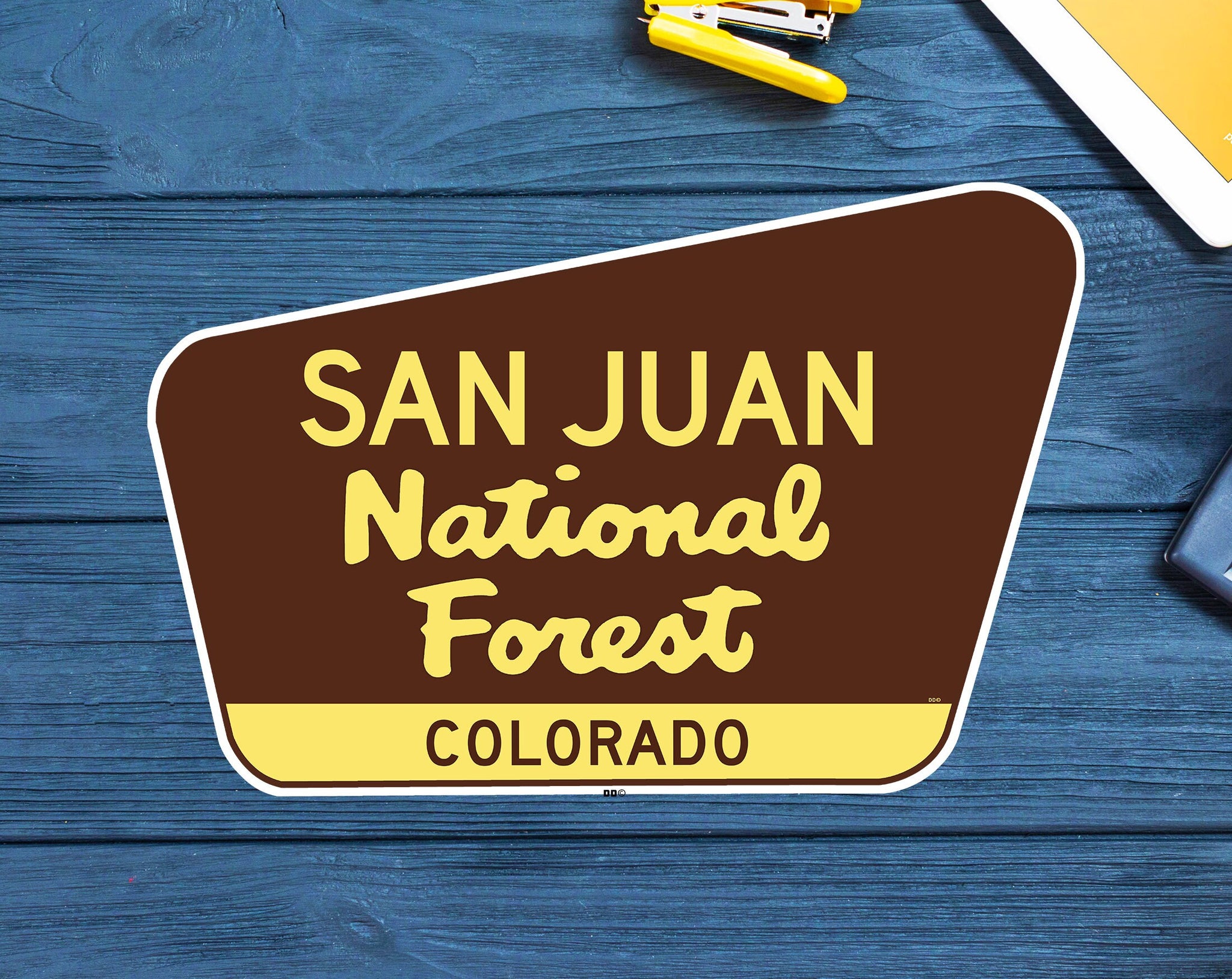San Juan National Forest Decal Sticker 3.75" x 2.5" Colorado Park Vinyl