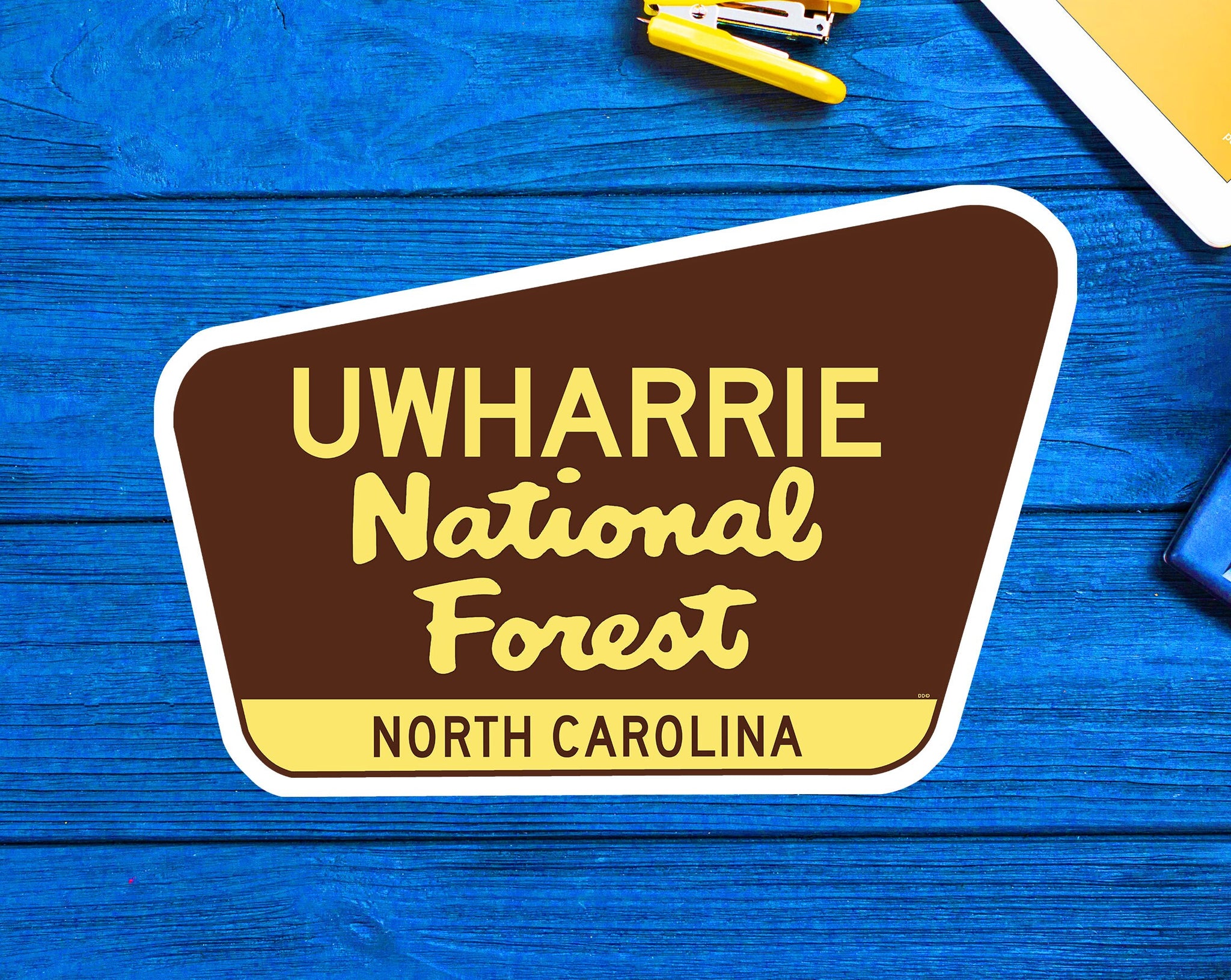 Uwharrie National Forest Decal Sticker Vinyl North Carolina 3.75" x 2.45"