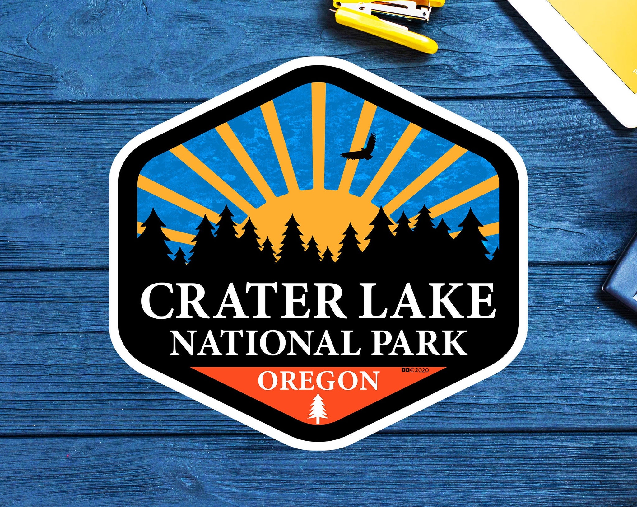 Crater Lake National Park Oregon Sticker Decal 3.1" Vinyl Indoor Outdoor
