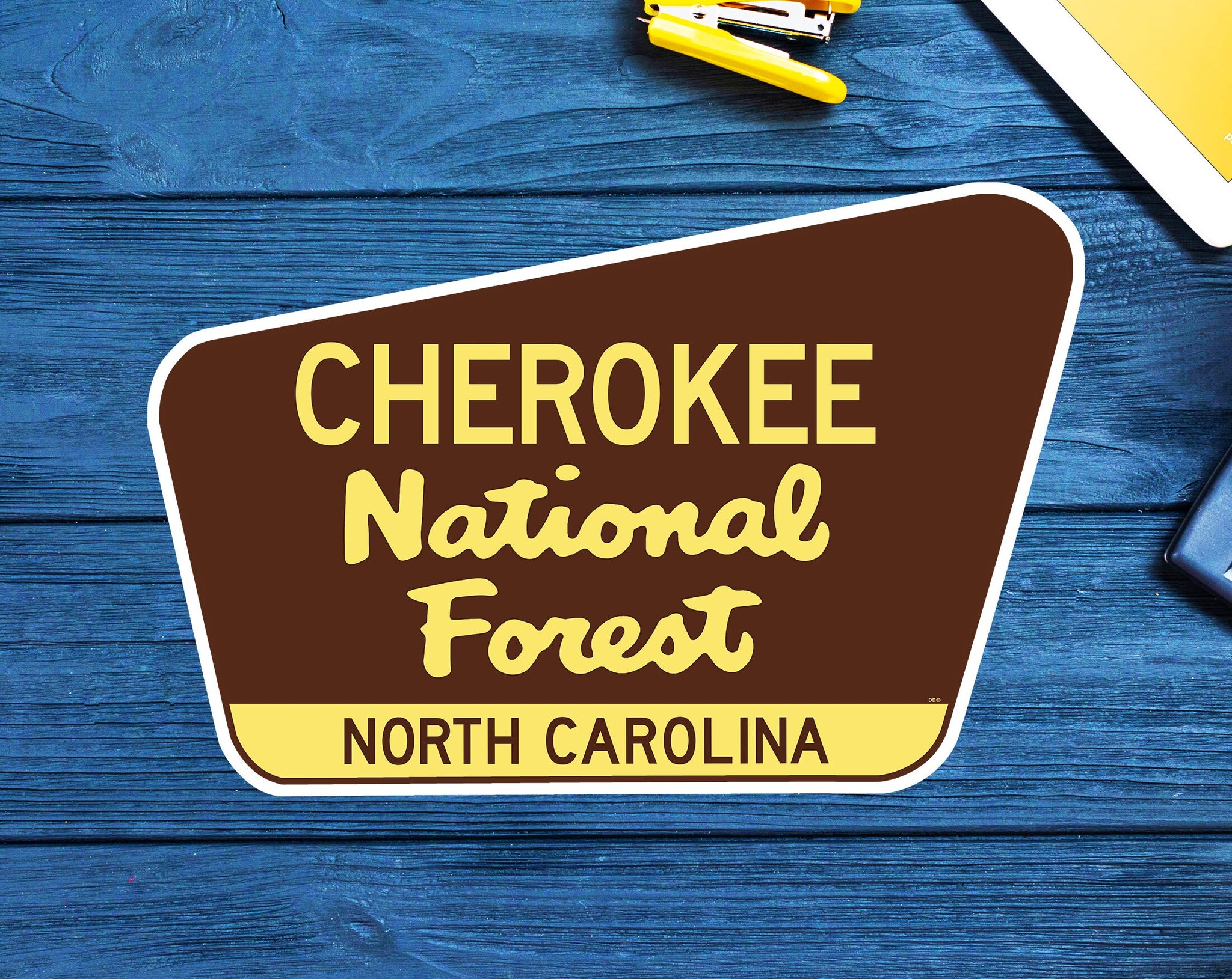 Cherokee National Forest Decal Sticker 3.75" x 2.5" North Carolina Park Vinyl Tennessee NC TN