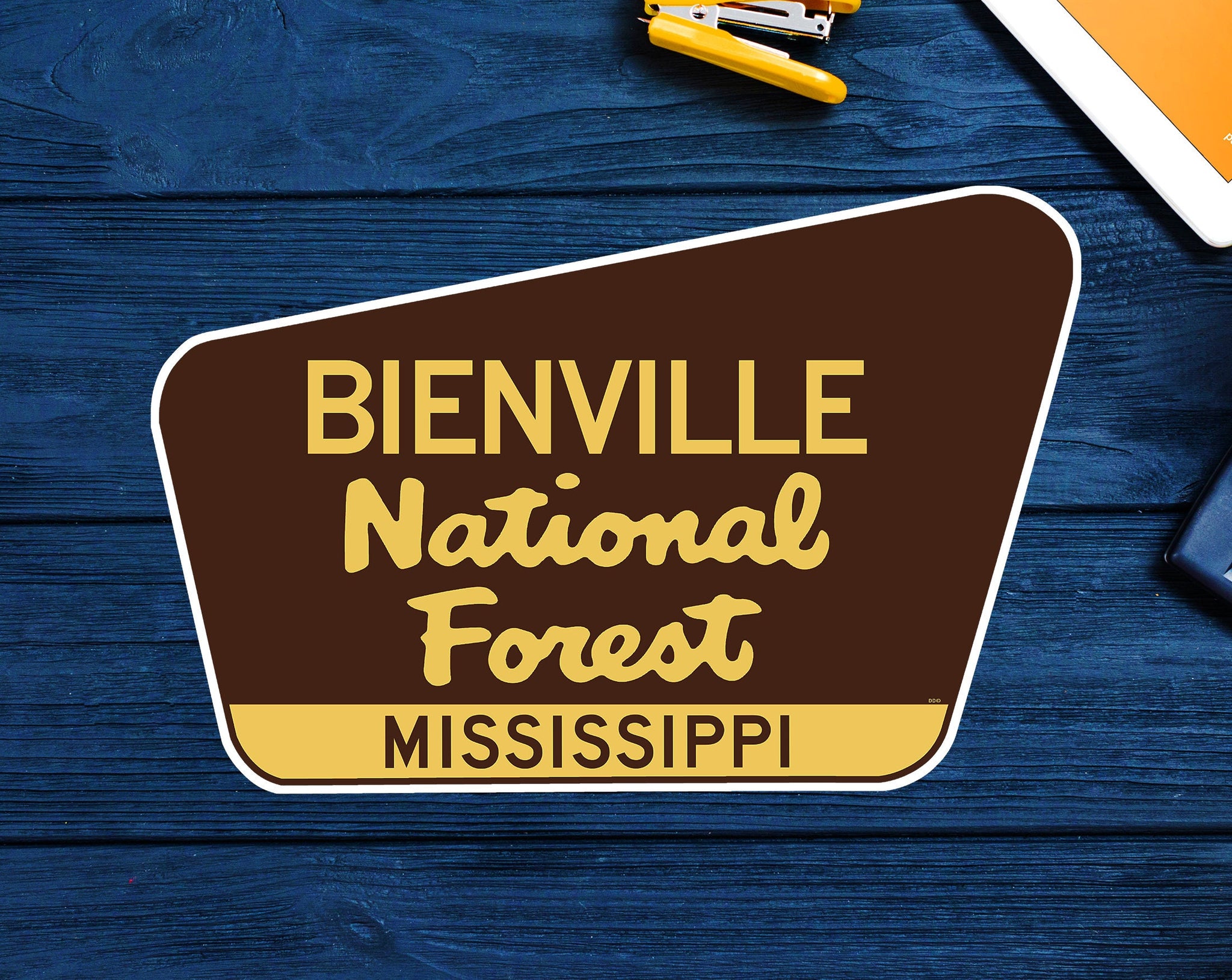 Bienville National Forest Decal Sticker 3.75" x 2.5" Mississippi Vinyl MS