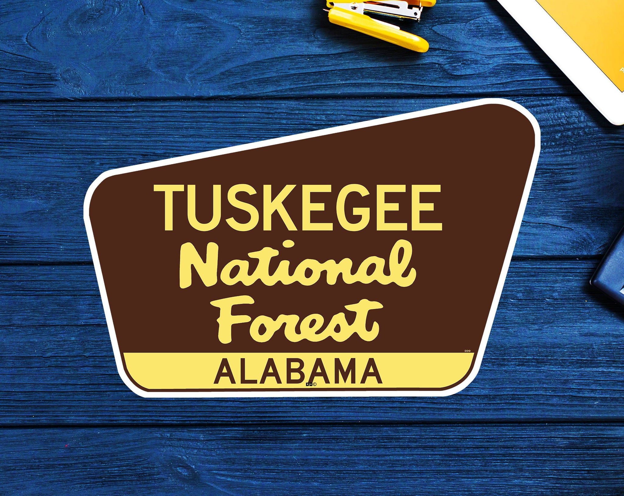 Tuskegee National Forest Decal Sticker 3.75" x 2.5" Alabama Park AL Vinyl