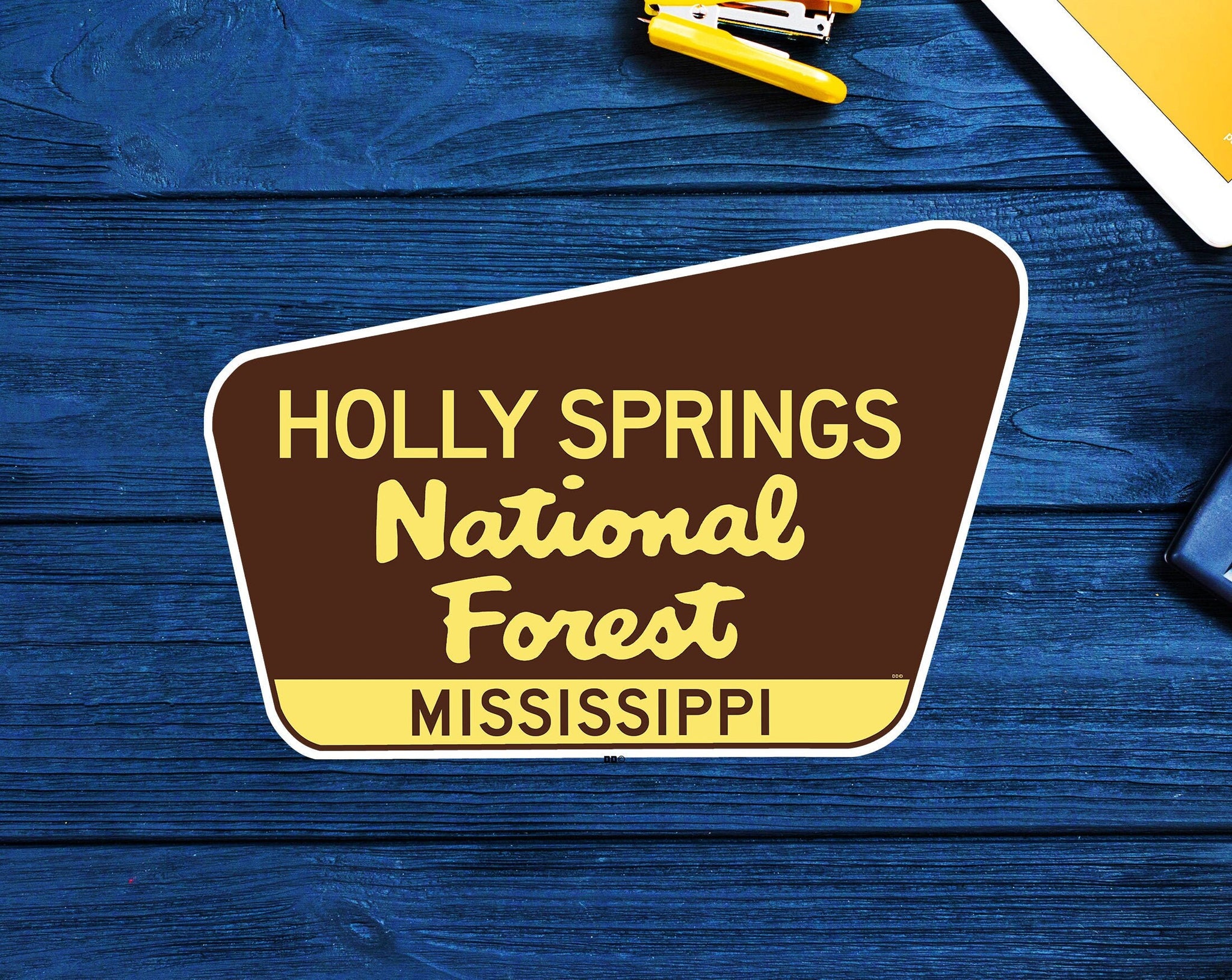 Holly Springs National Forest Decal Sticker 3.75" x 2.5" Mississippi Vinyl MS